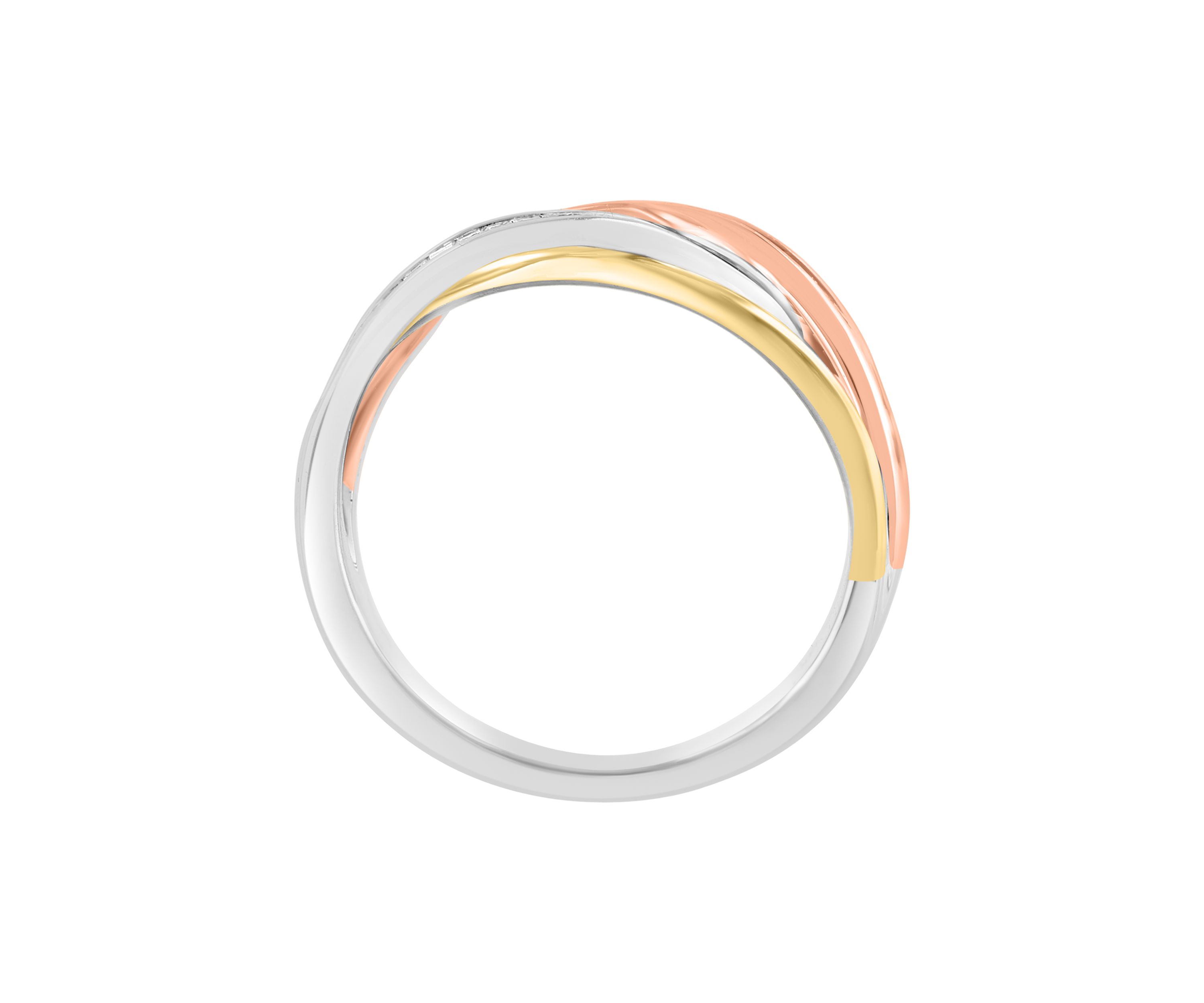 1/3 ct. t.w. Diamond Band Ring In 14K White, Yellow, Pink Gold  
