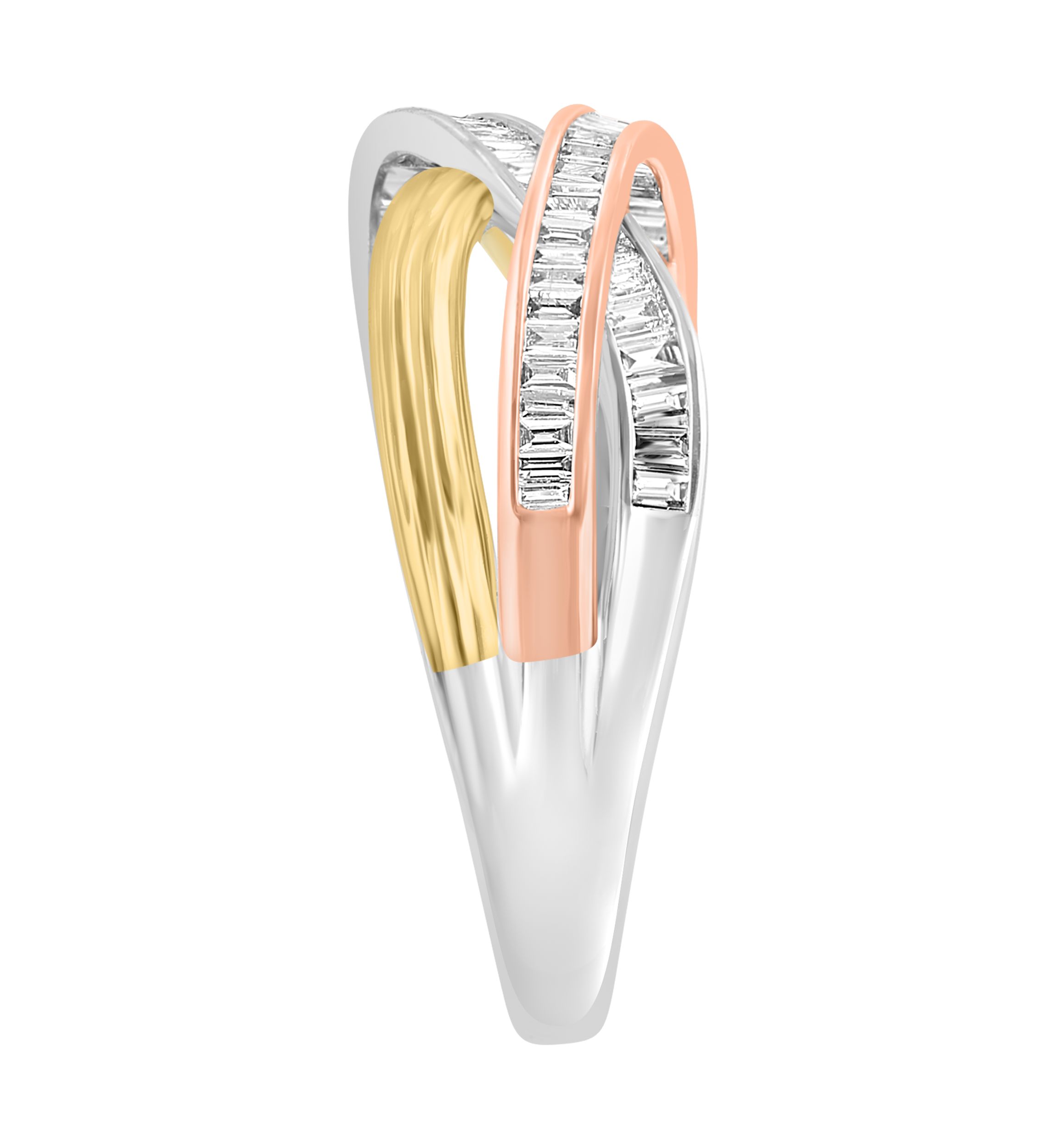 1/3 ct. t.w. Diamond Band Ring In 14K White, Yellow, Pink Gold  