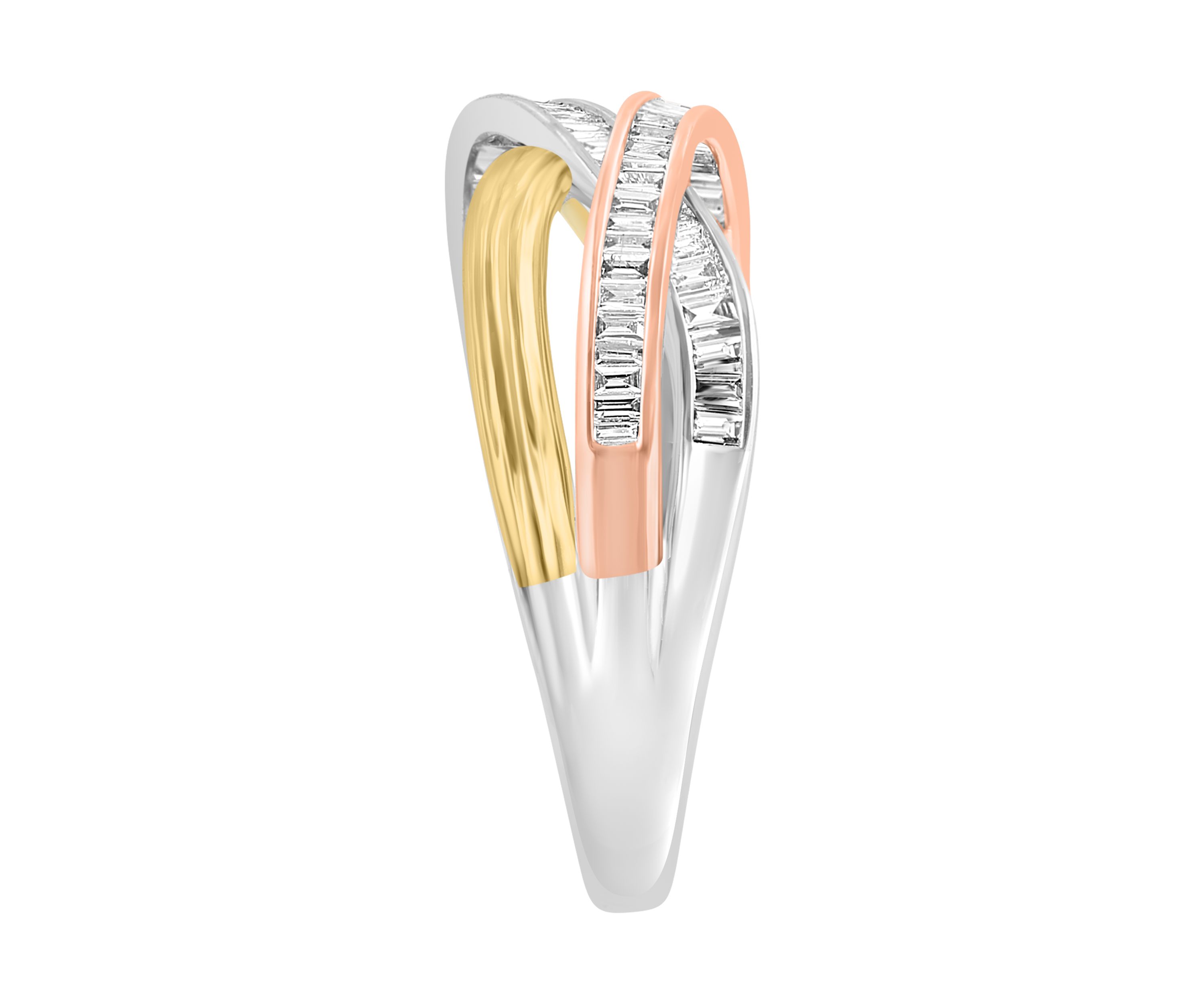 1/3 ct. t.w. Diamond Band Ring In 14K White, Yellow, Pink Gold  