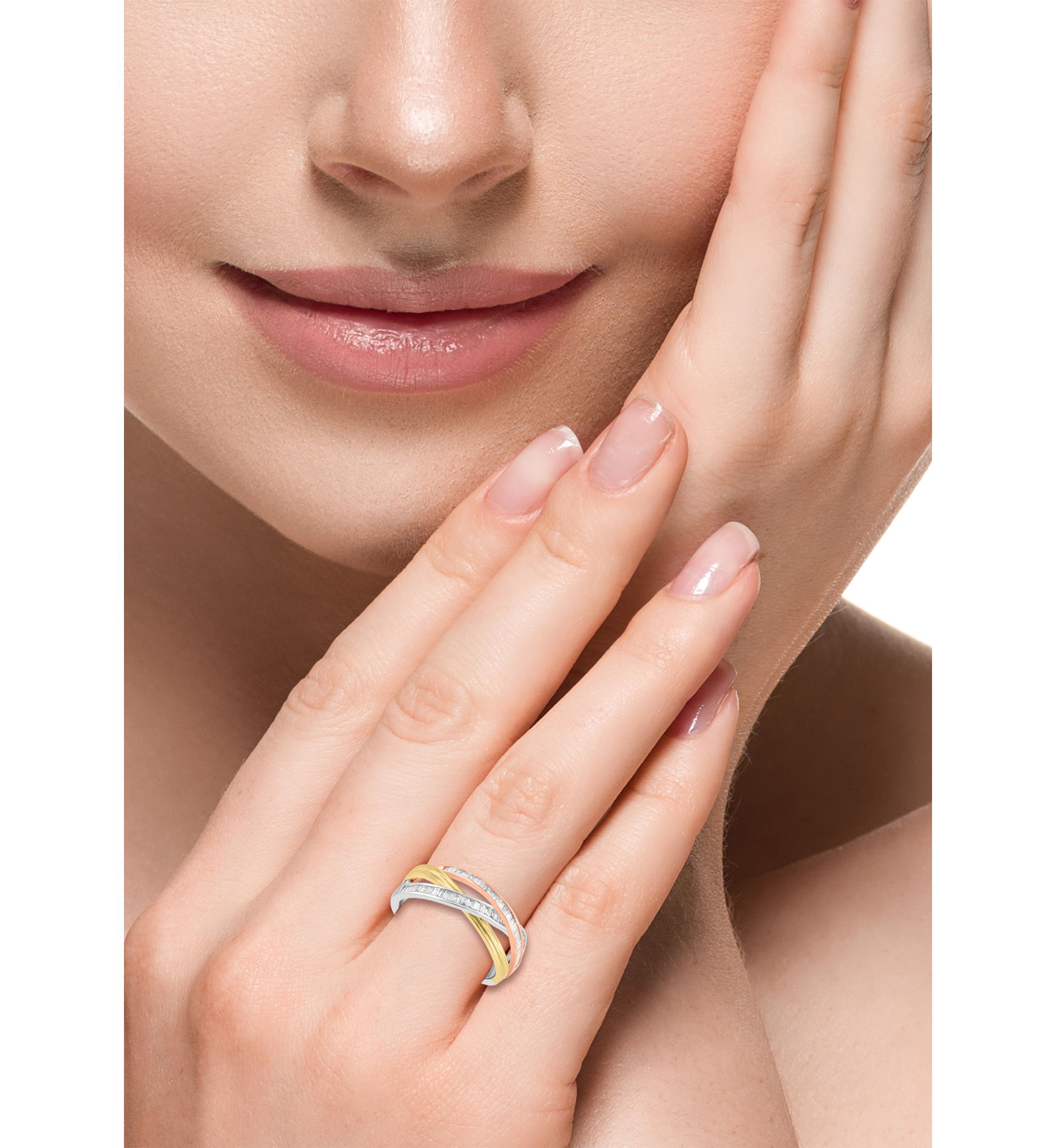 1/3 ct. t.w. Diamond Band Ring In 14K White, Yellow, Pink Gold  