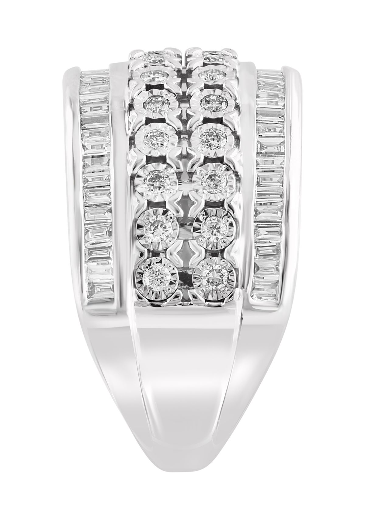 3/4 ct. t.w. Miracle Set Diamond Ring in 14K White Gold