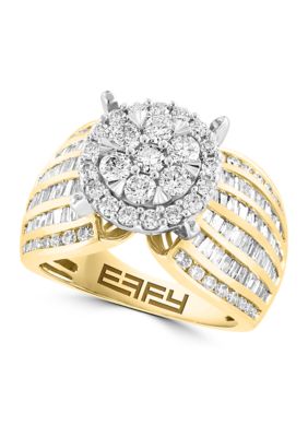 Effy 2 ct. t.w. Diamond Ring in 14K White and Yellow Gold, 7 -  0191120828237