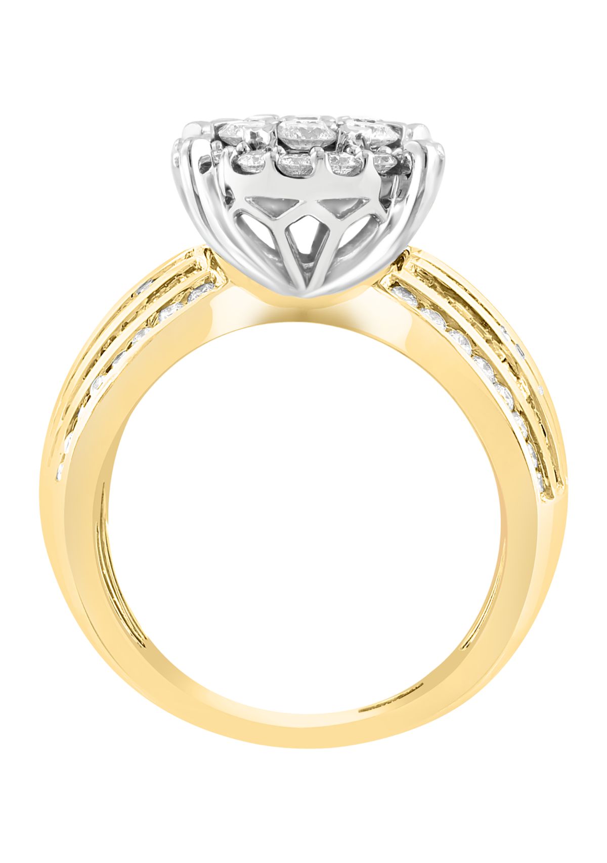 2 ct. t.w. Diamond Ring in 14K White and Yellow Gold