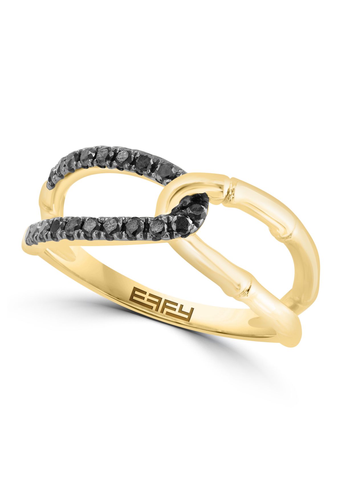 1/4 ct. t.w. Black Diamond Ring in 14K Yellow Gold