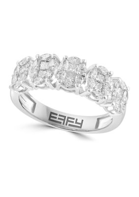Effy 1.3 Ct. T.w. Diamond Ring In 14K White Gold