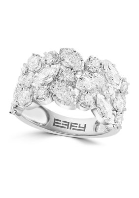 Effy 1.91 Ct. T.w. Diamond Ring In 14K White Gold
