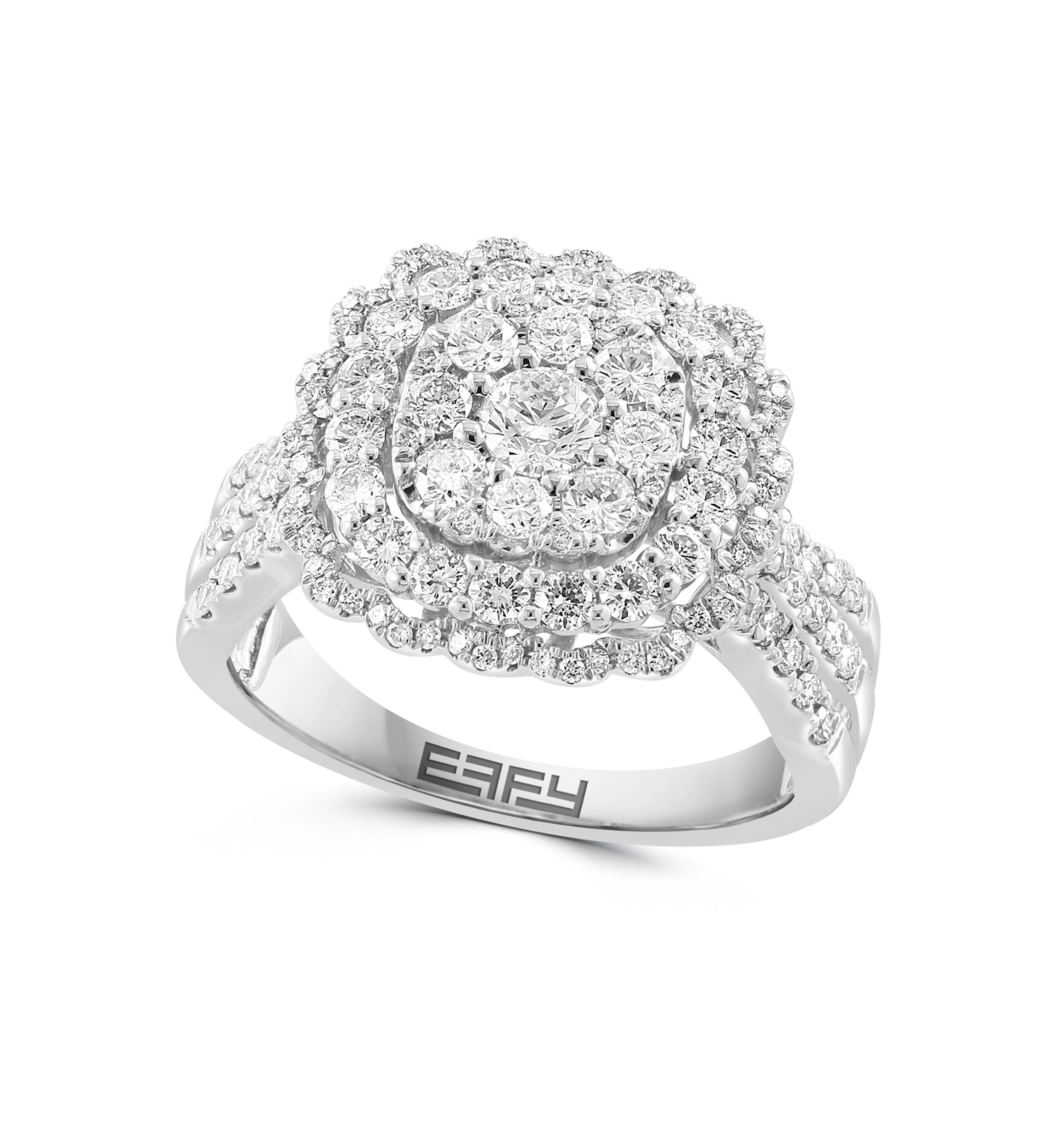 14K White Gold Diamond Ring
