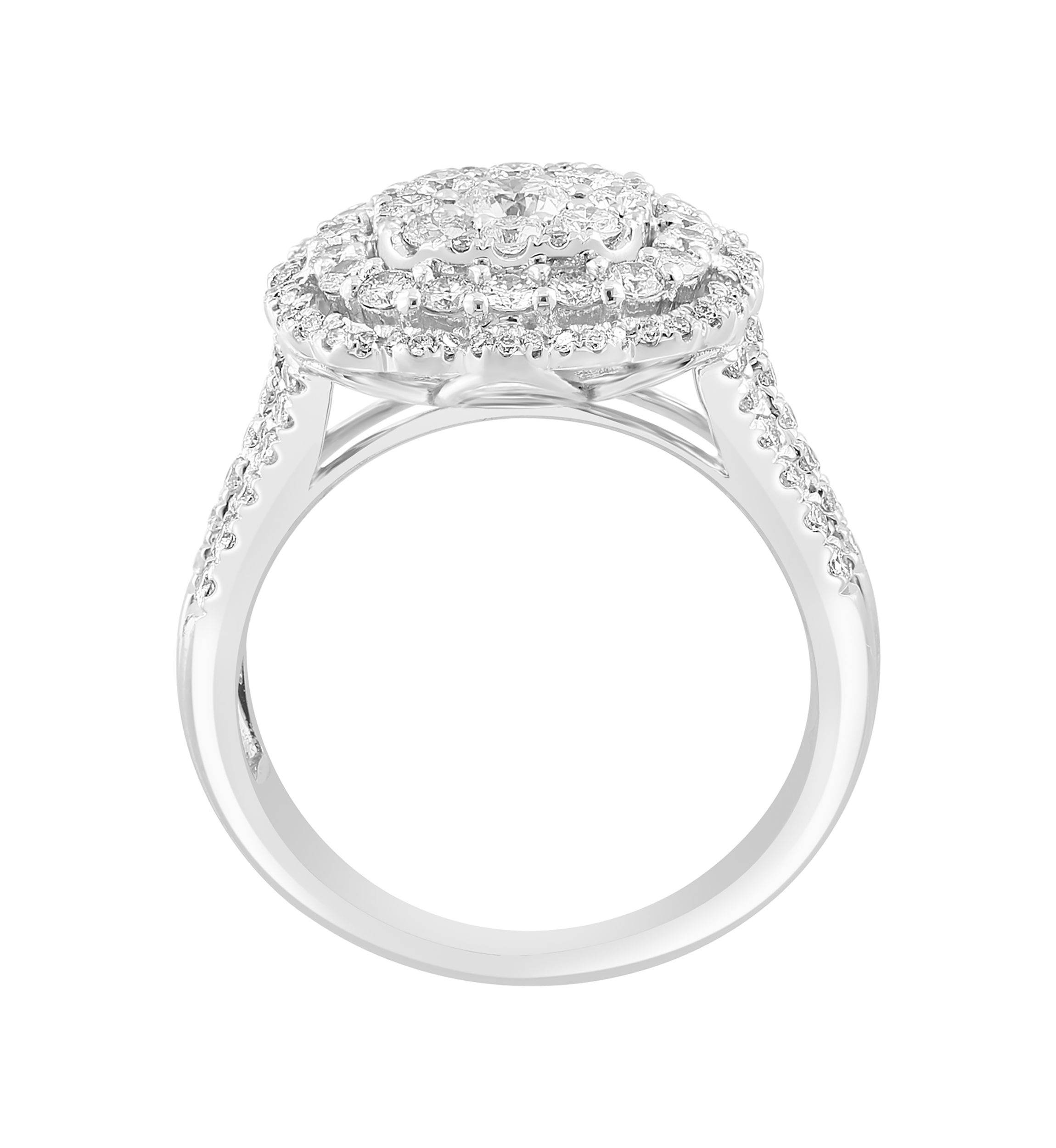 14K White Gold Diamond Ring