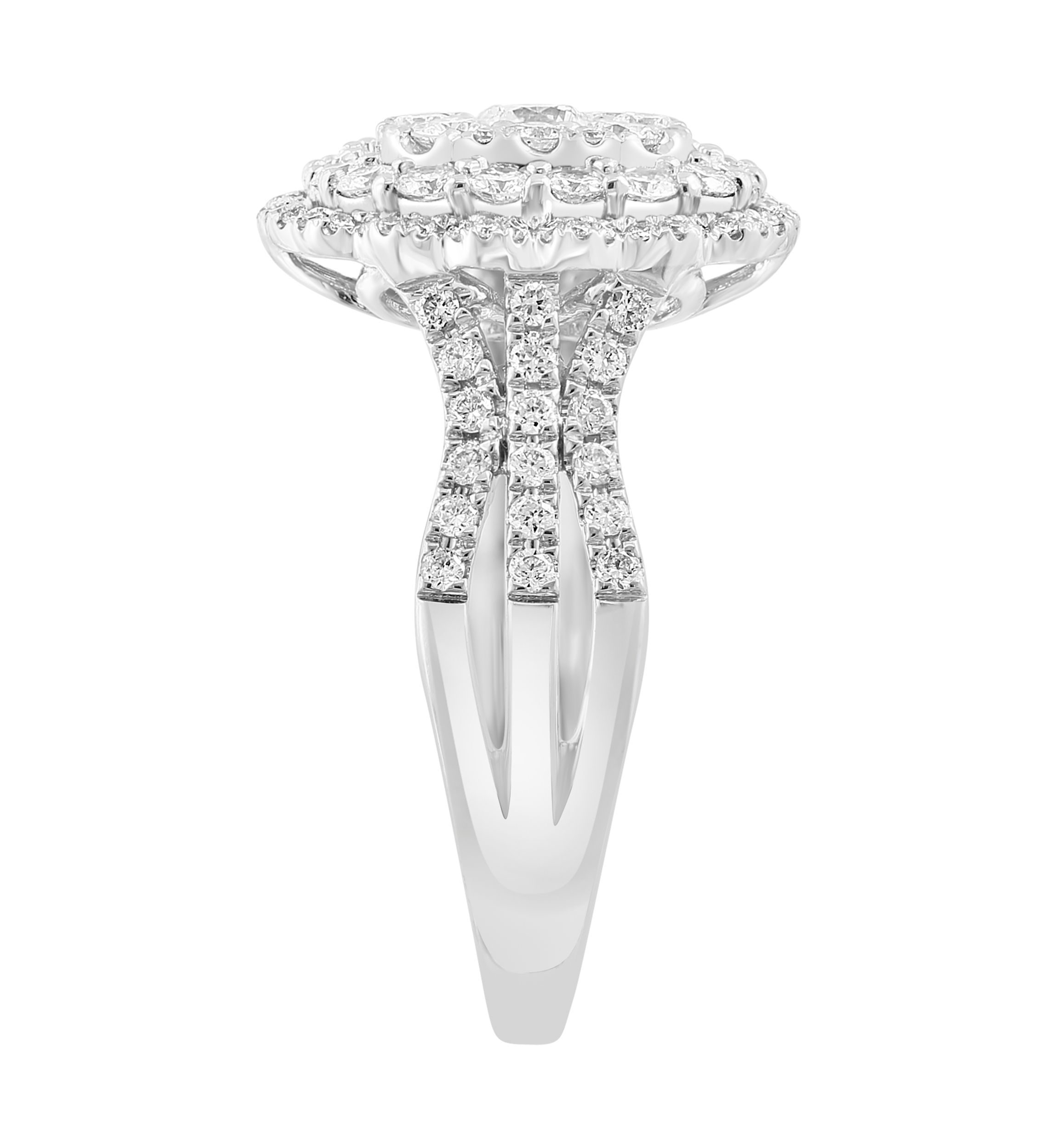 14K White Gold Diamond Ring