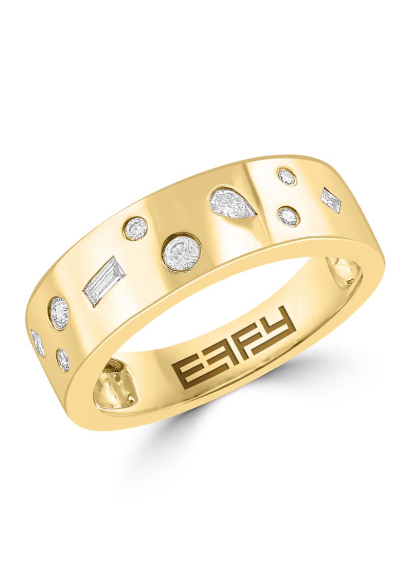  14K Yellow Gold Diamond Ring