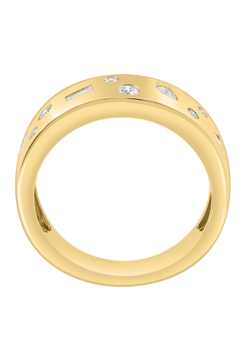  14K Yellow Gold Diamond Ring