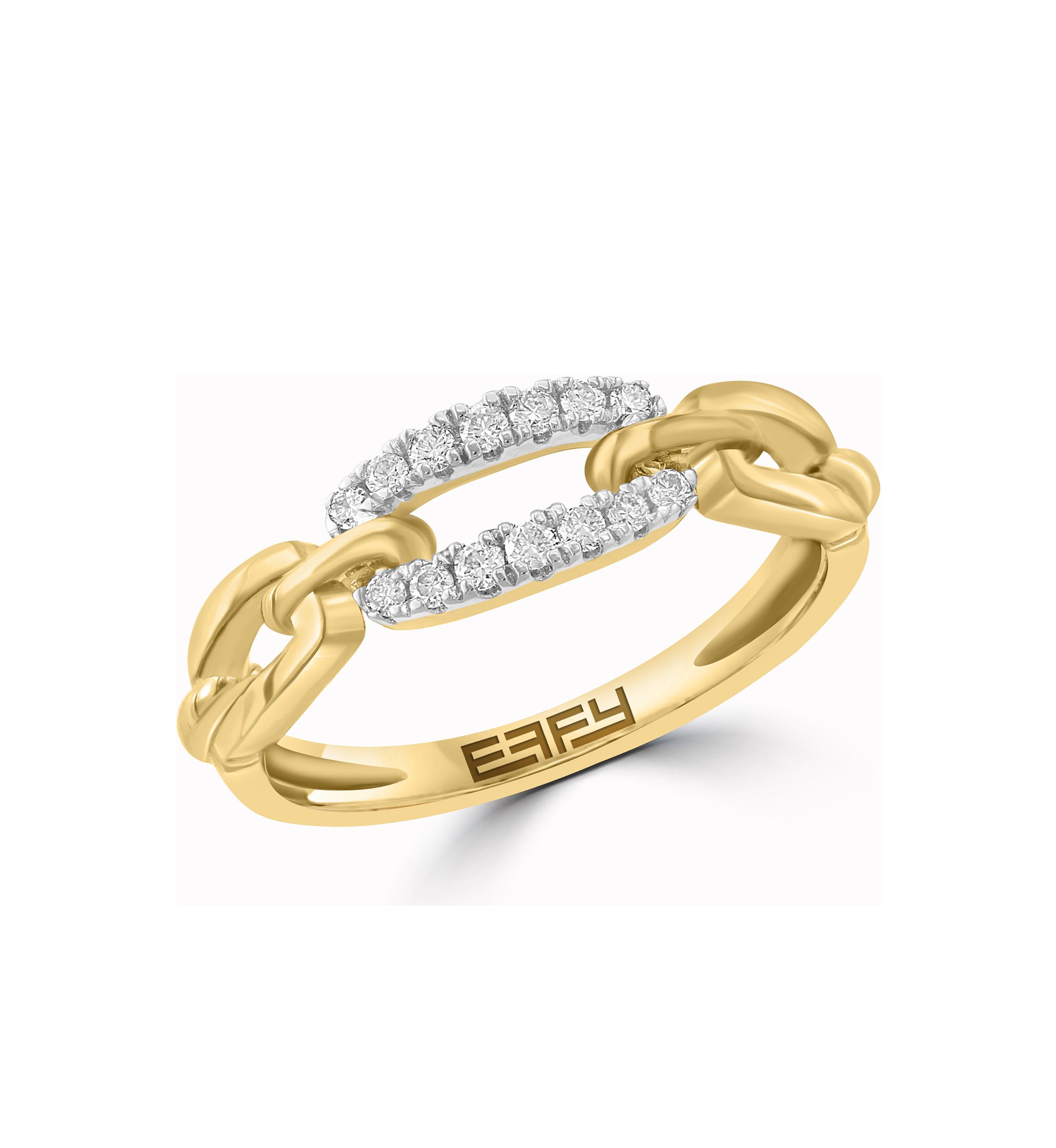 1/6 ct. t.w. Diamond Ring in Gold Over Silver