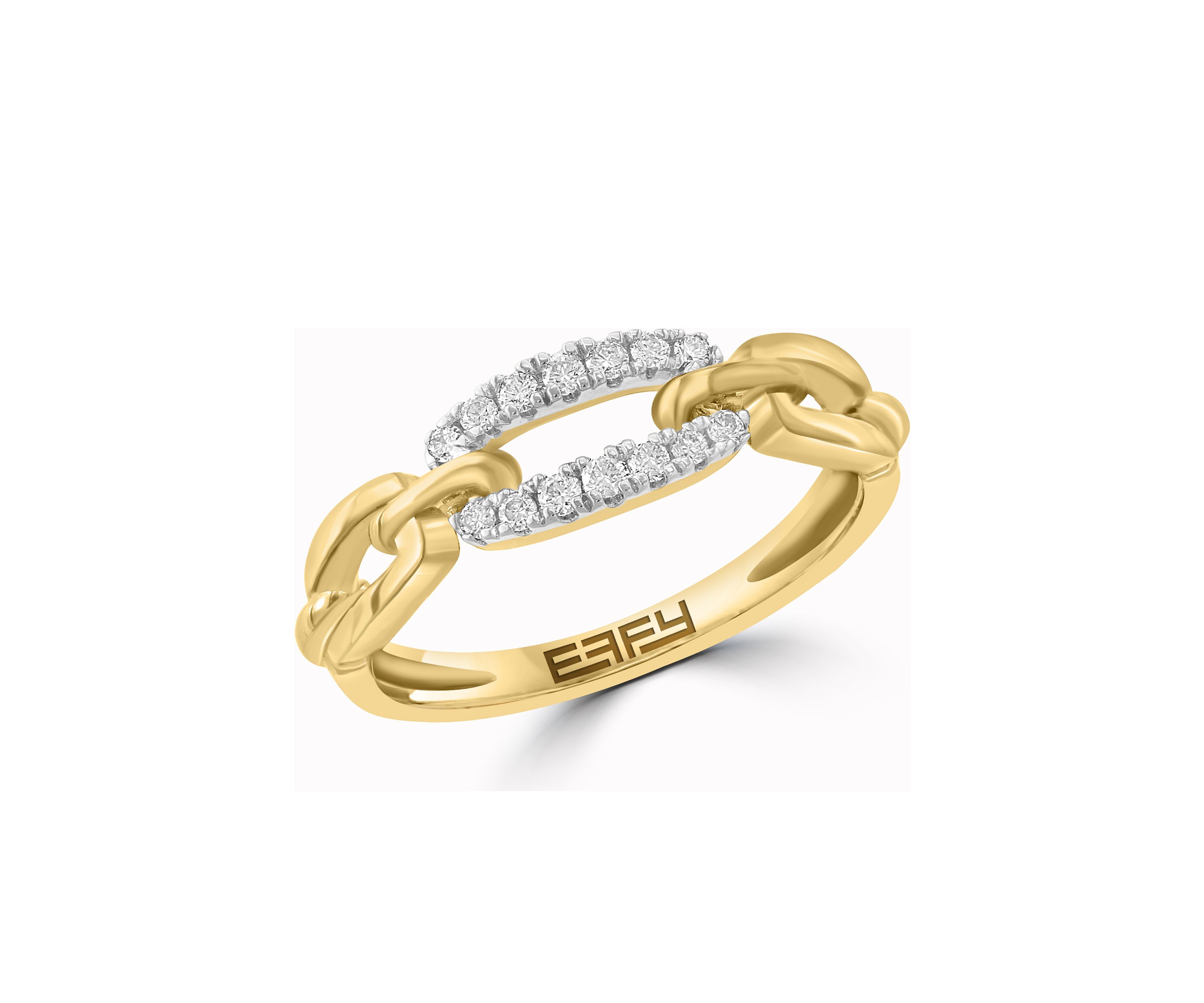 1/6 ct. t.w. Diamond Ring in Gold Over Silver
