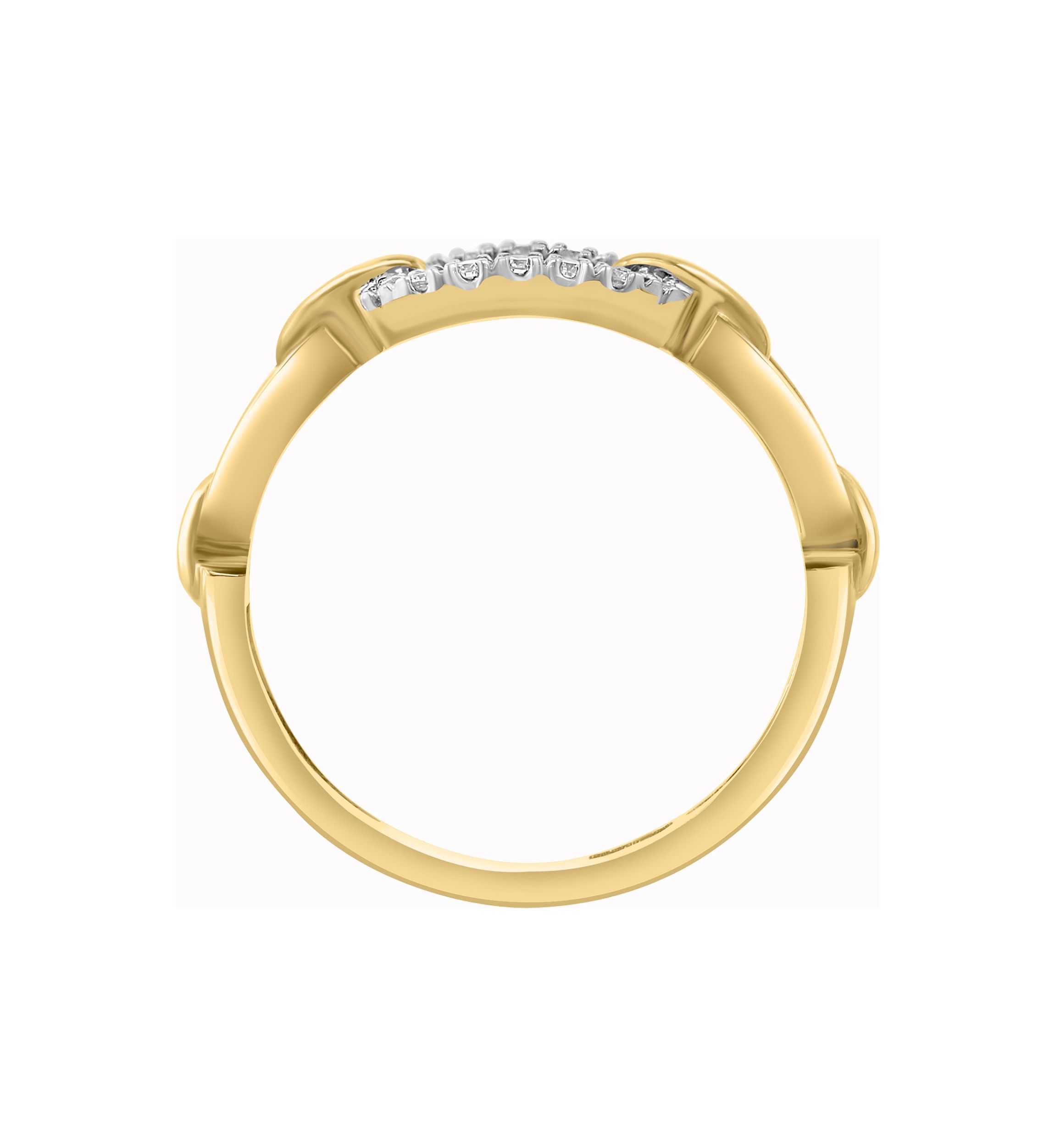 1/6 ct. t.w. Diamond Ring in Gold Over Silver