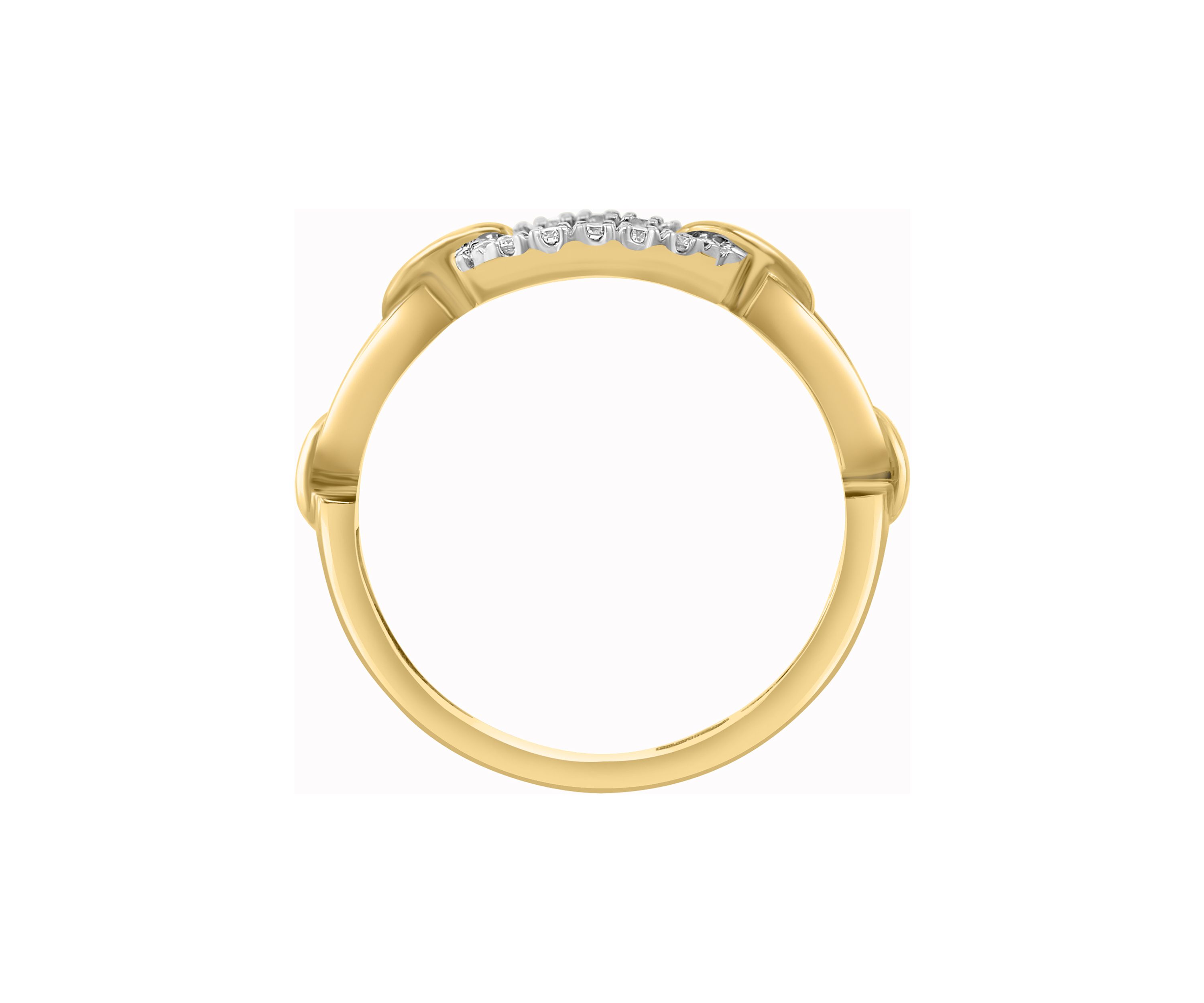1/6 ct. t.w. Diamond Ring in Gold Over Silver