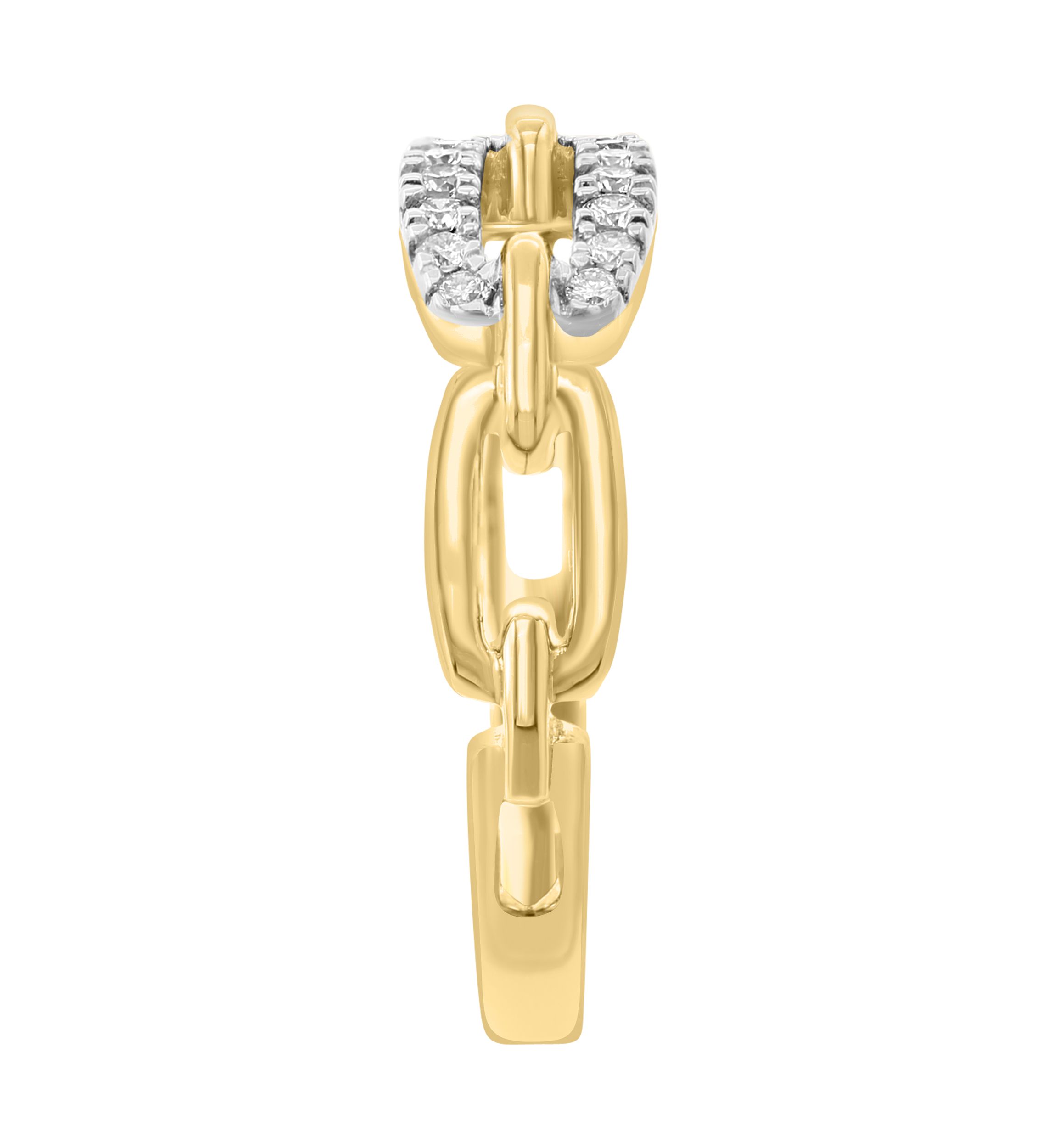 1/6 ct. t.w. Diamond Ring in Gold Over Silver