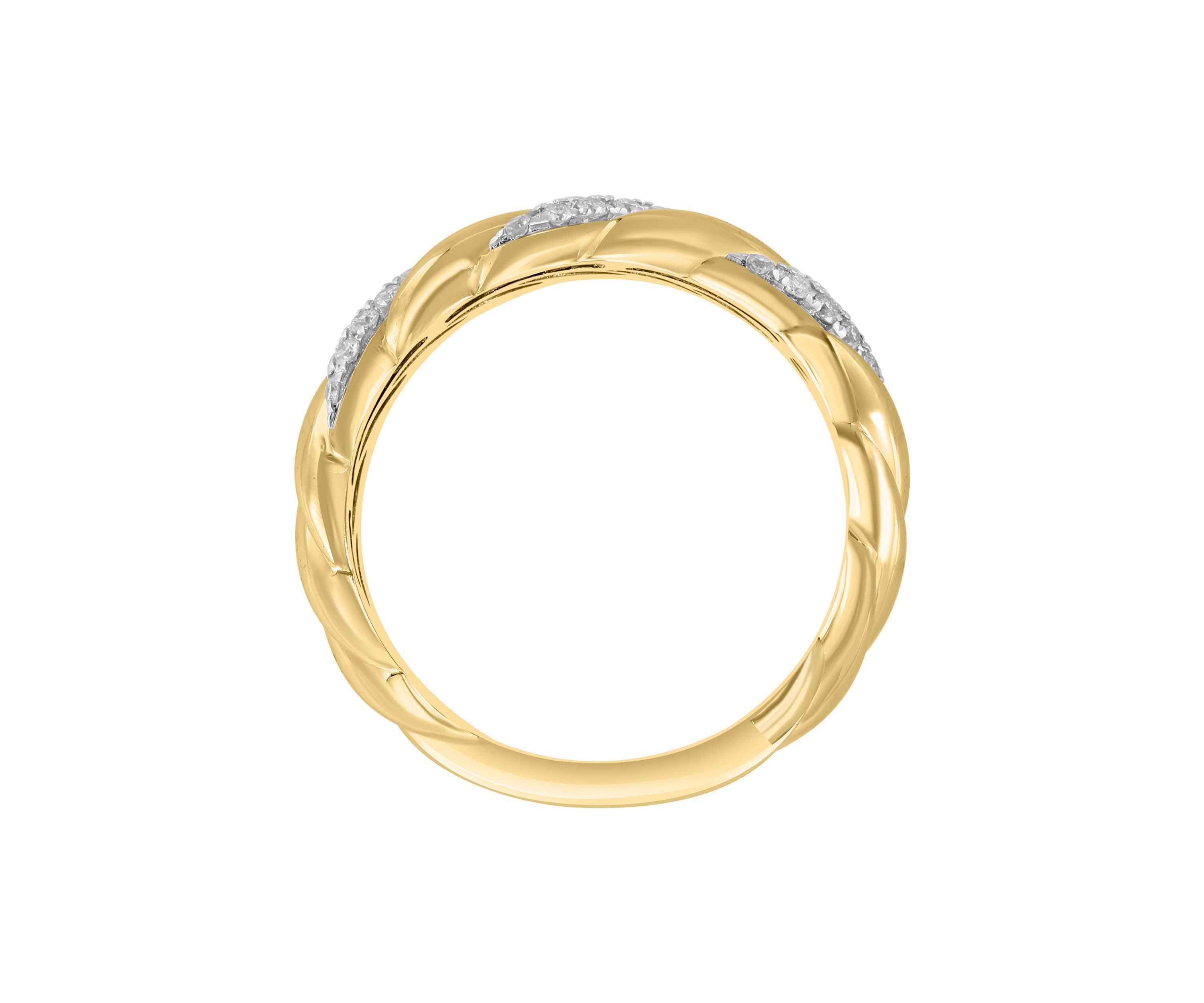  14K Yellow Gold Diamond Ring