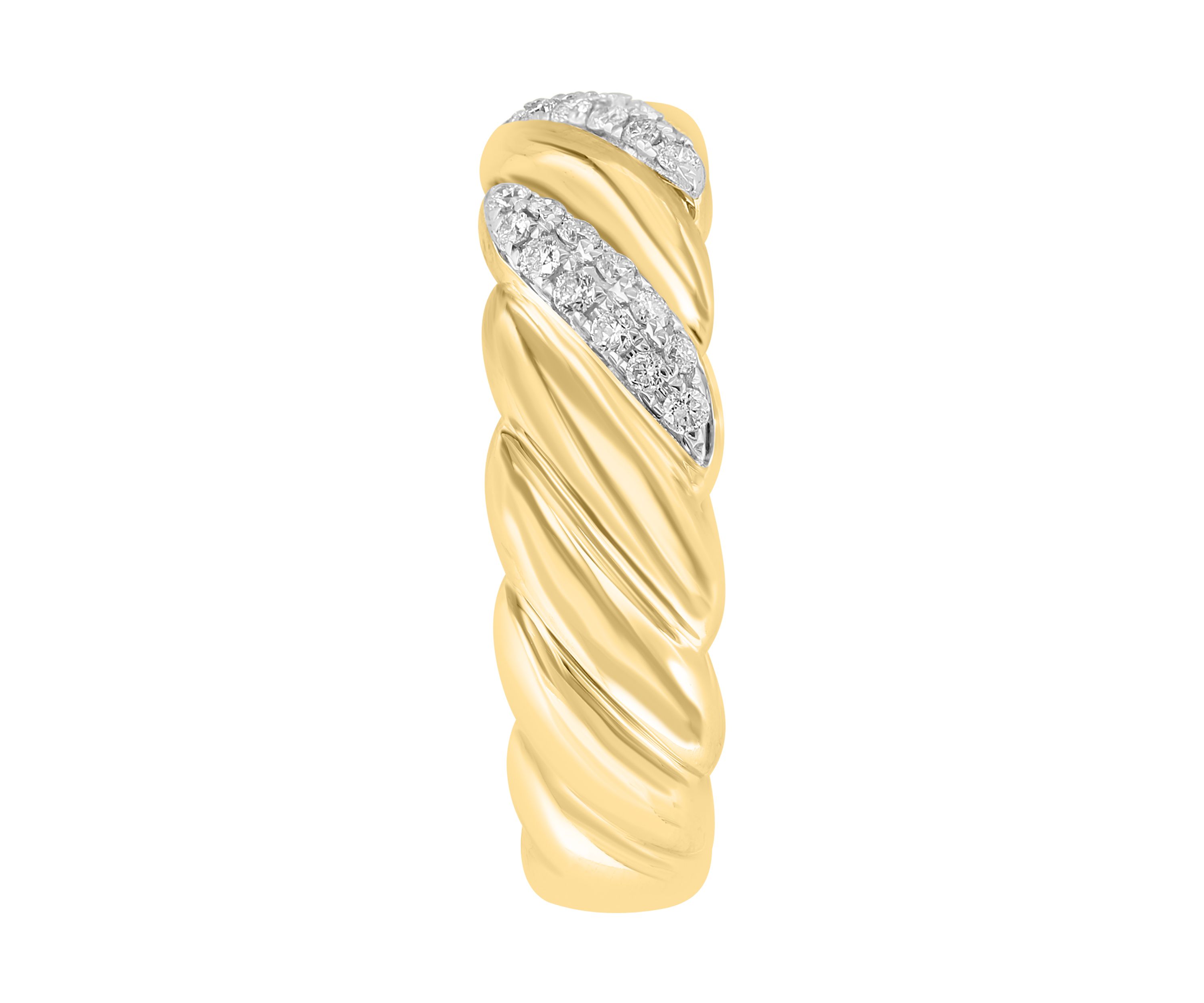  14K Yellow Gold Diamond Ring