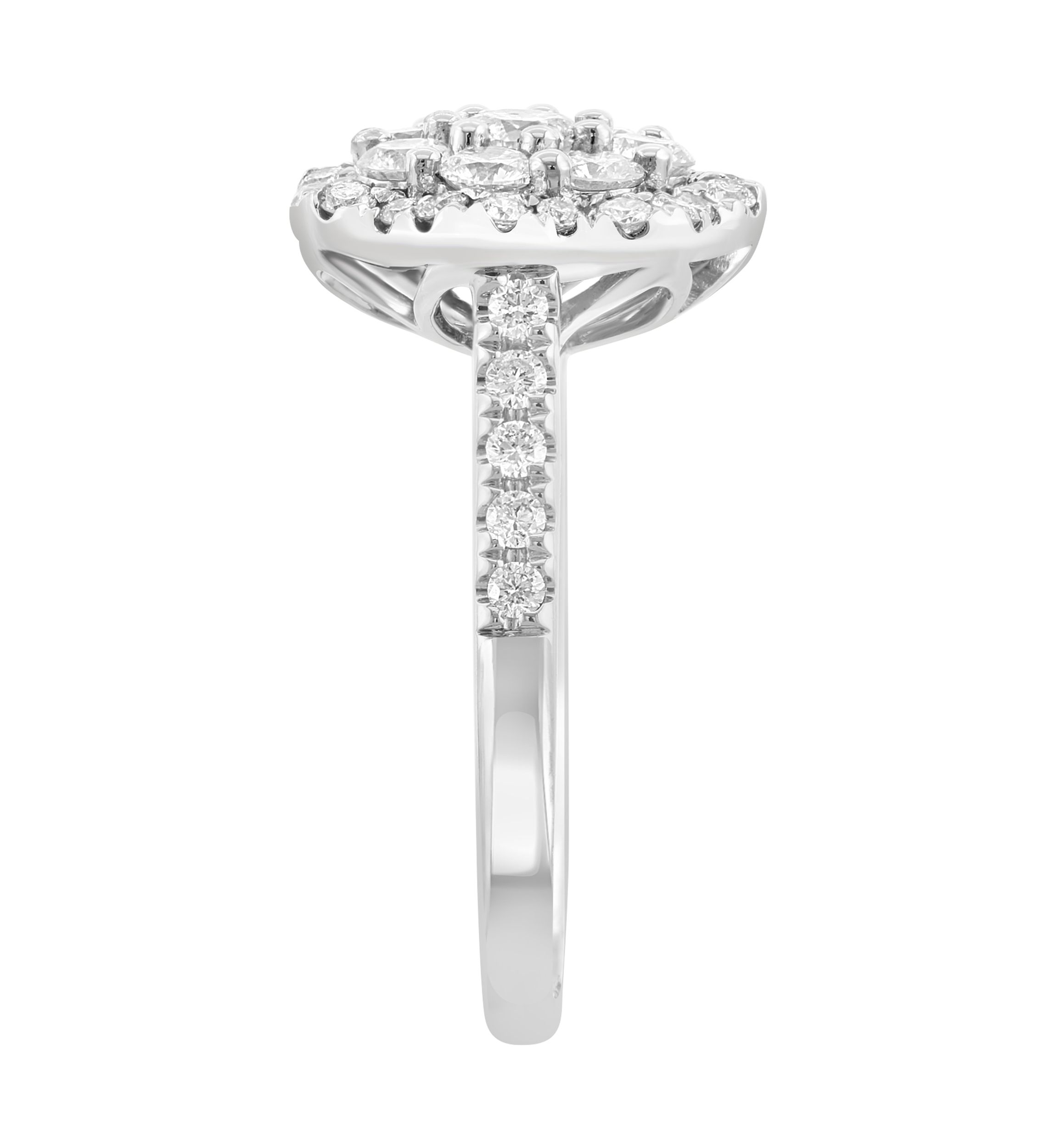 1.16 ct. t.w. Diamond Ring in 14K White Gold