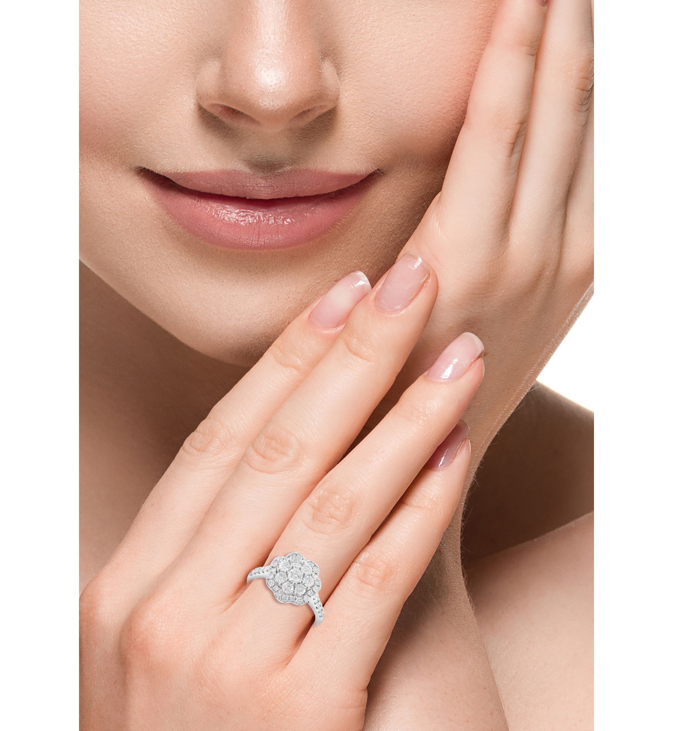 1.16 ct. t.w. Diamond Ring in 14K White Gold