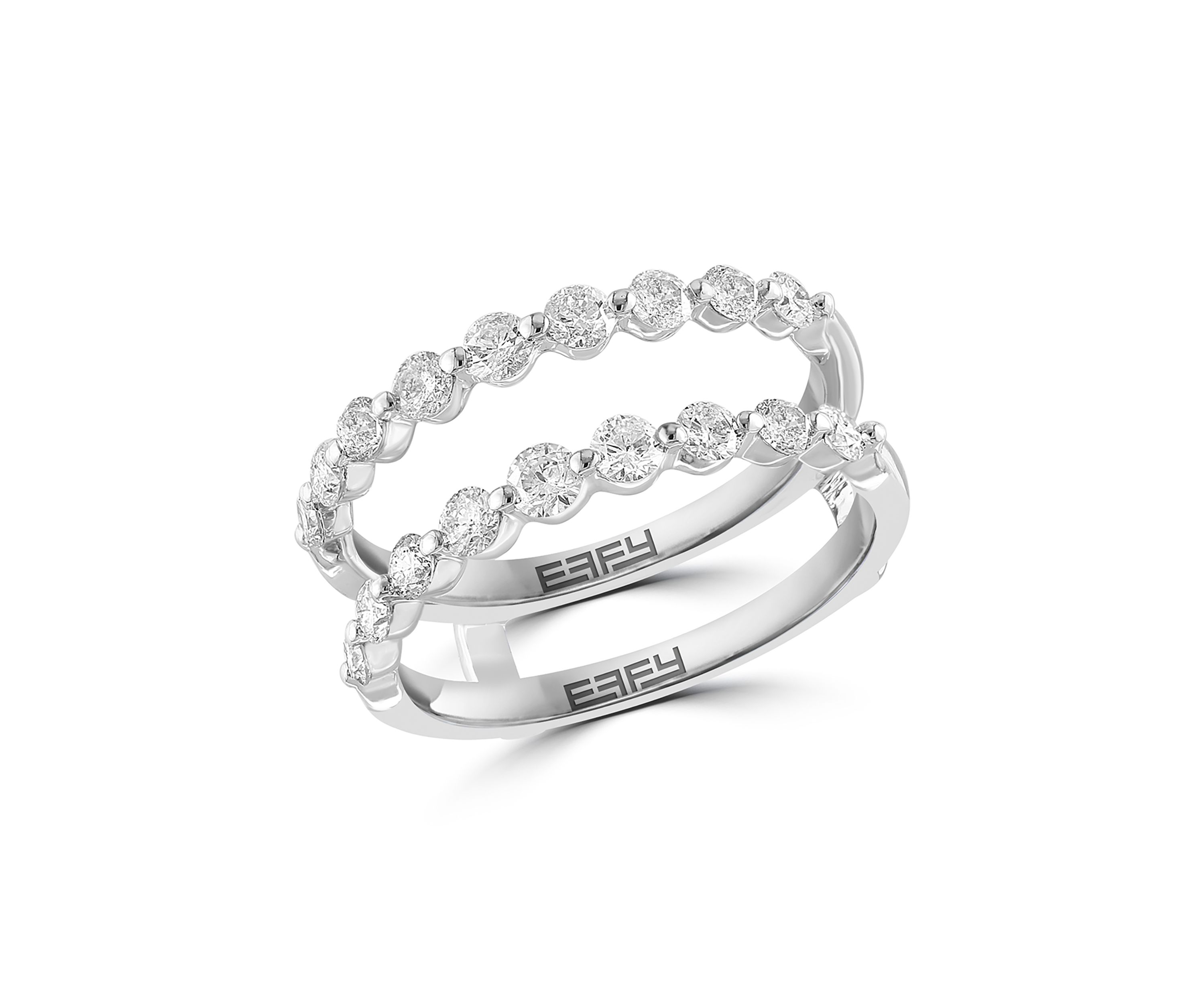 Diamond Ring Guard in 14K White Gold