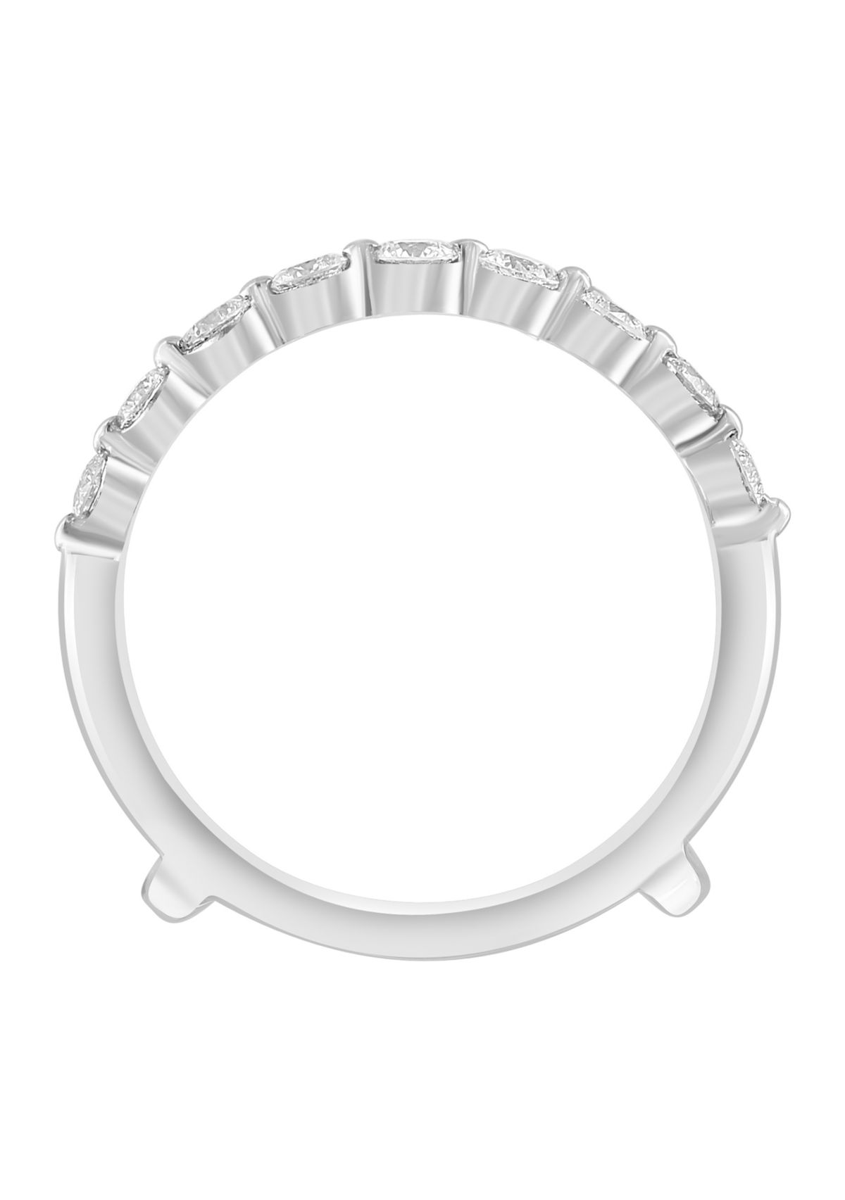 Diamond Ring Guard in 14K White Gold