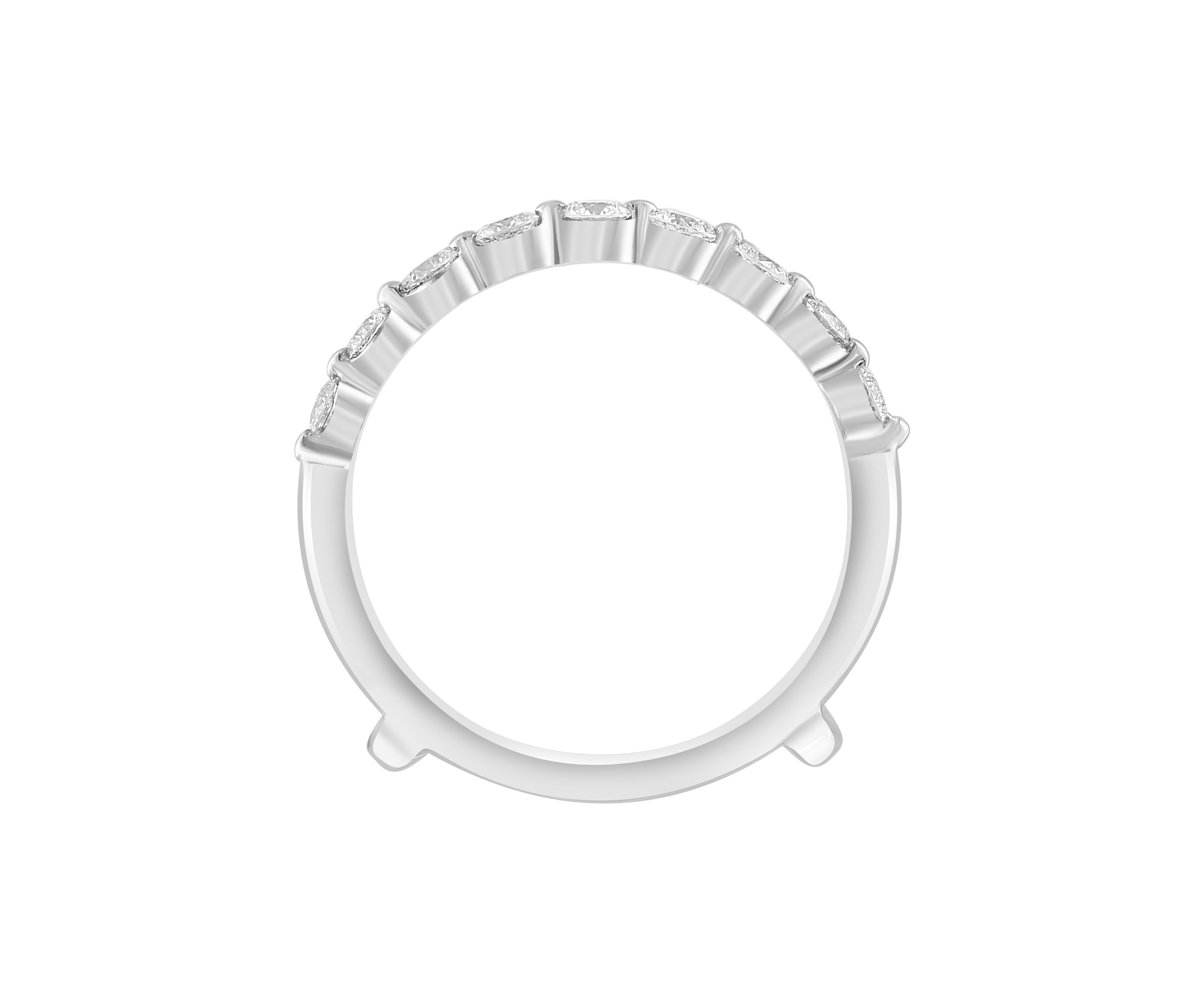 Diamond Ring Guard in 14K White Gold