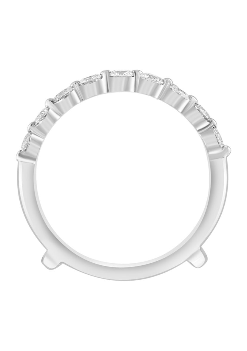 Diamond Ring Guard in 14K White Gold