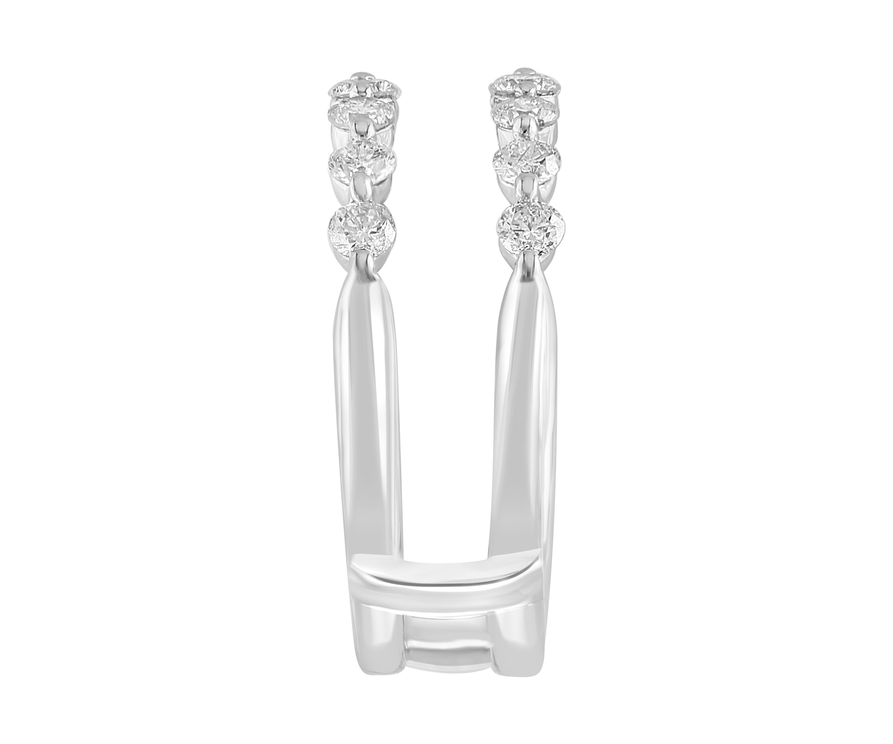 Diamond Ring Guard in 14K White Gold