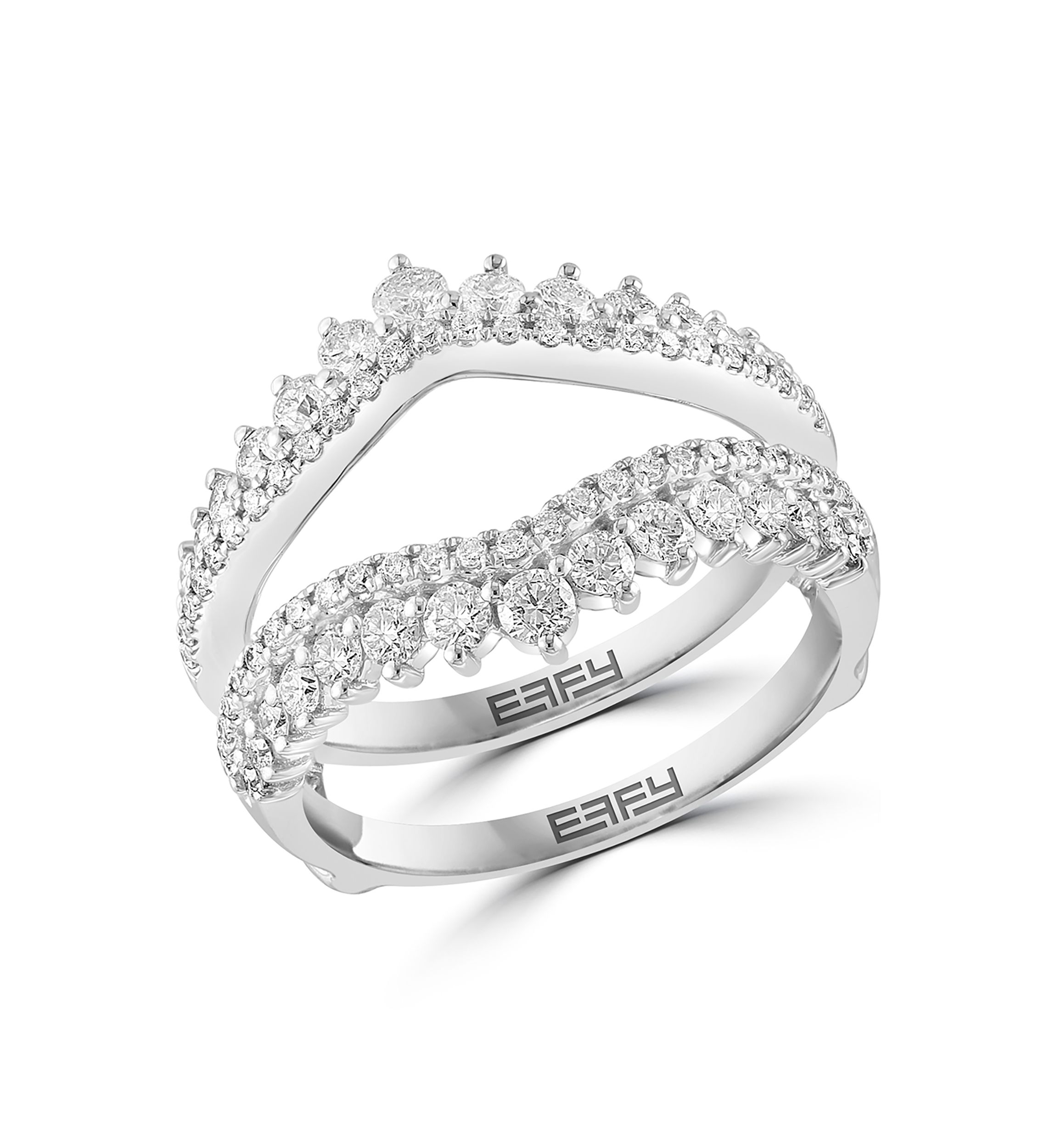 1 ct. t.w. Diamond Bridal Insert Ring in 14K White Gold
