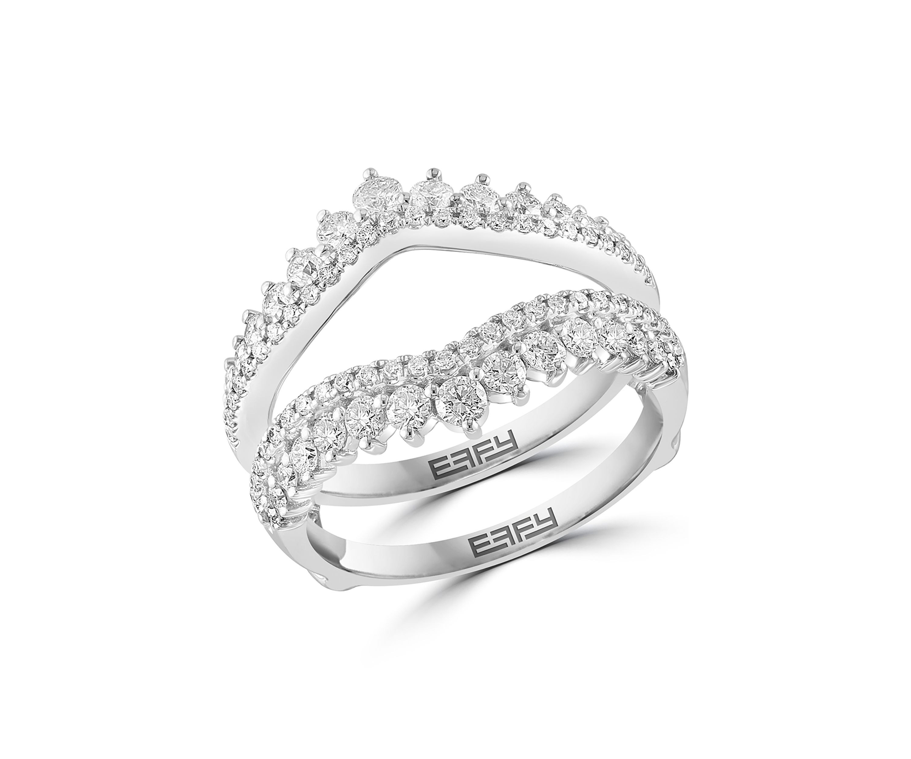 1 ct. t.w. Diamond Bridal Insert Ring in 14K White Gold