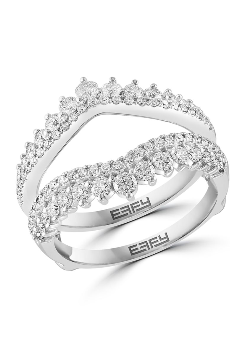 1 ct. t.w. Diamond Bridal Insert Ring in 14K White Gold