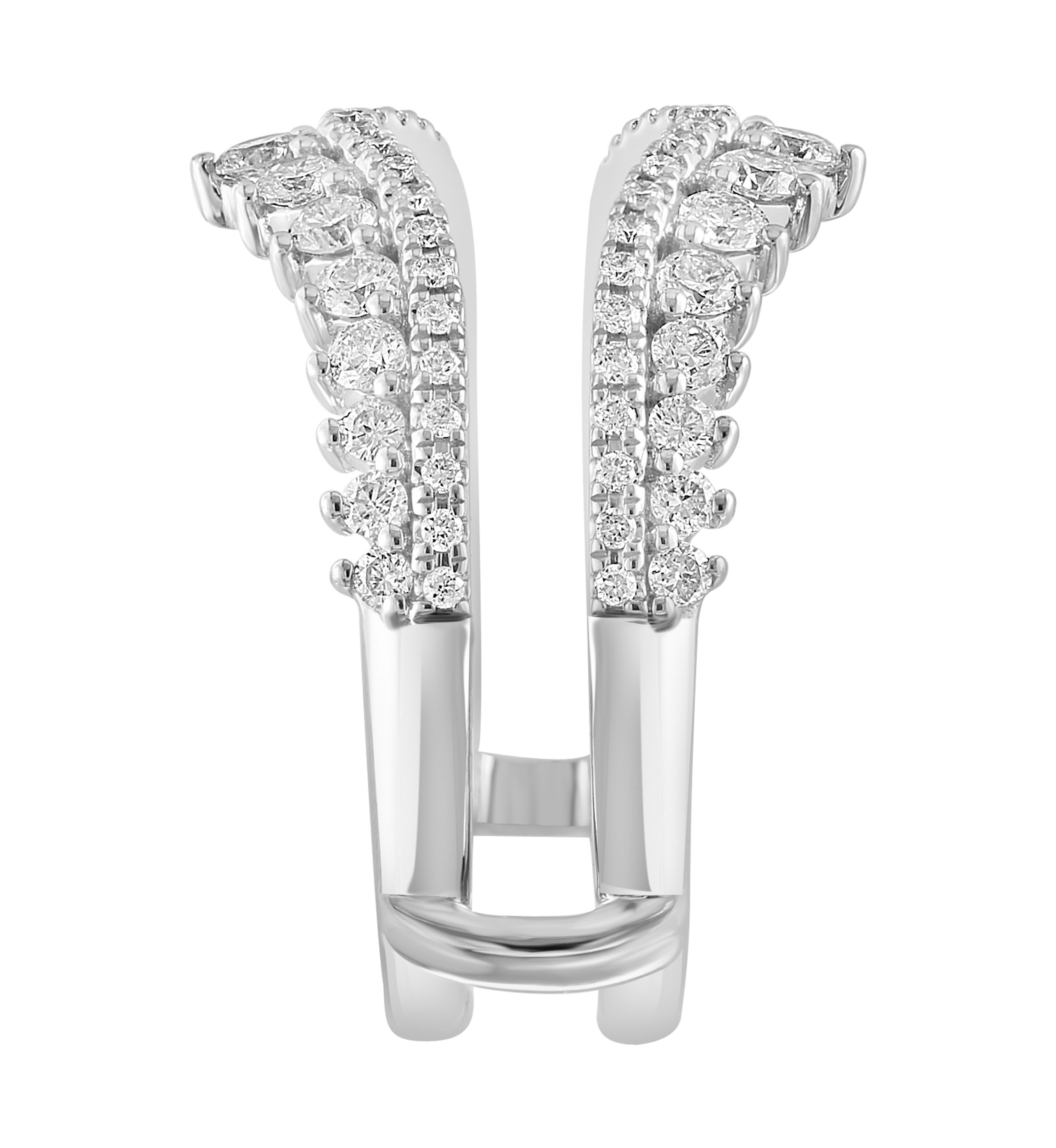 1 ct. t.w. Diamond Bridal Insert Ring in 14K White Gold