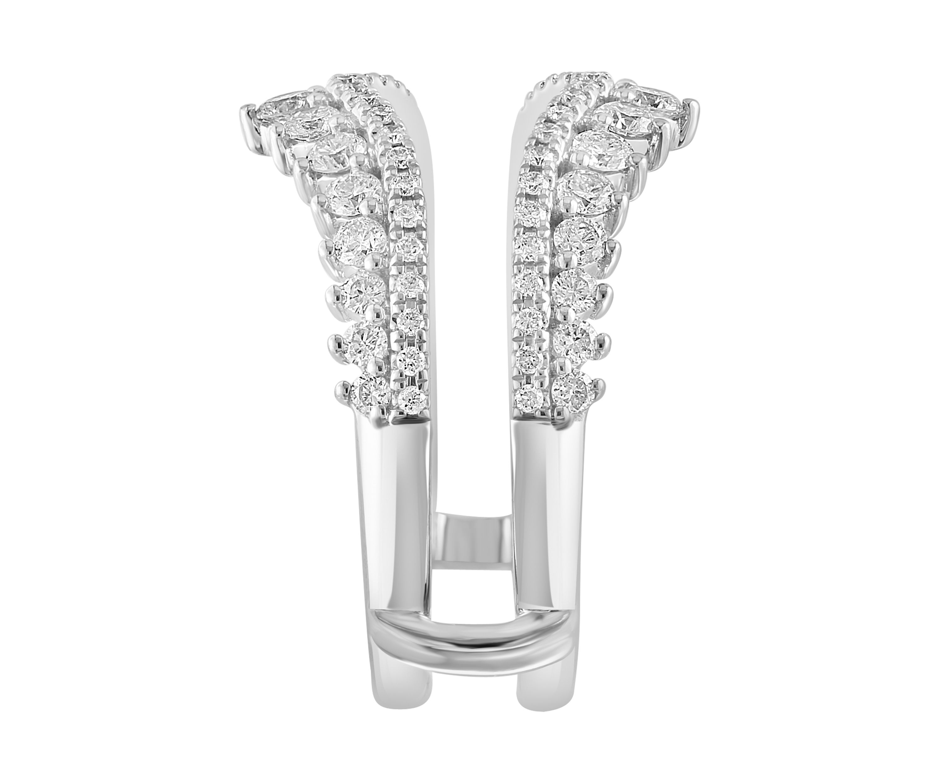 1 ct. t.w. Diamond Bridal Insert Ring in 14K White Gold