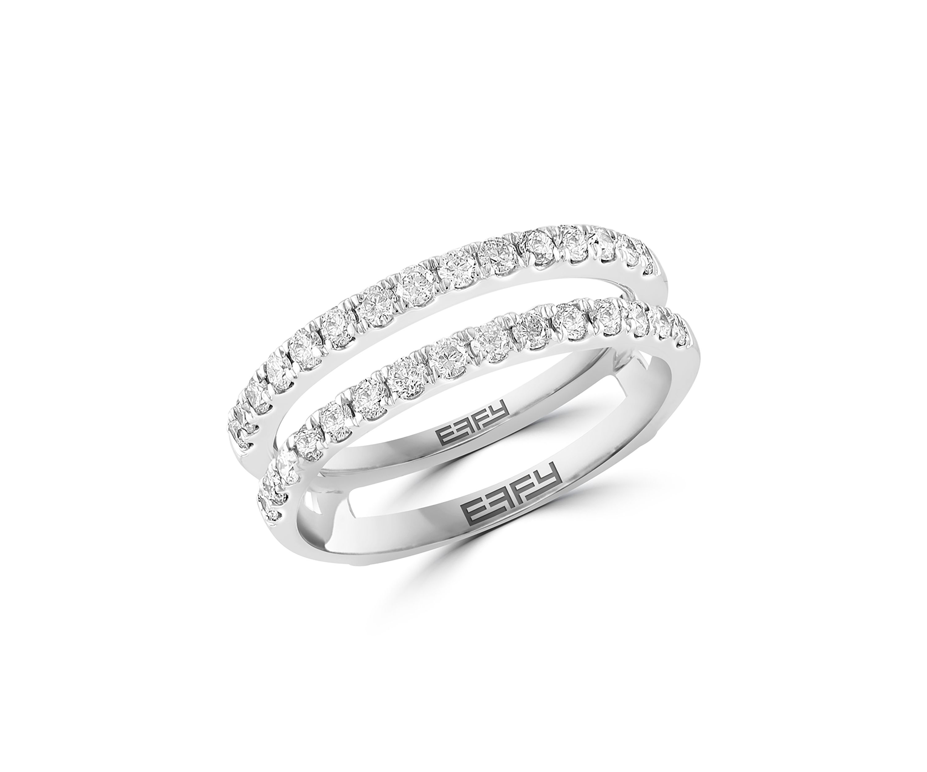 3/4 ct. t.w. Diamond Ring Guard in 14K White Gold