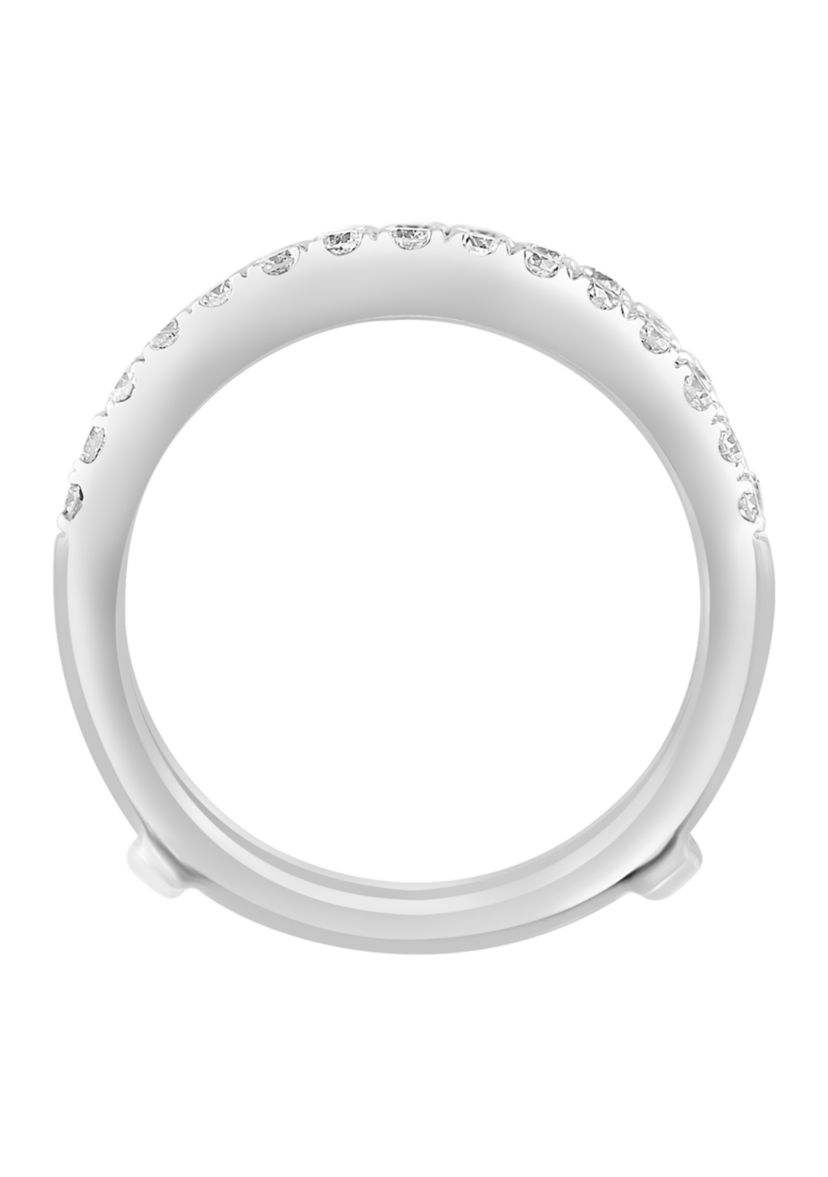 3/4 ct. t.w. Diamond Ring Guard in 14K White Gold