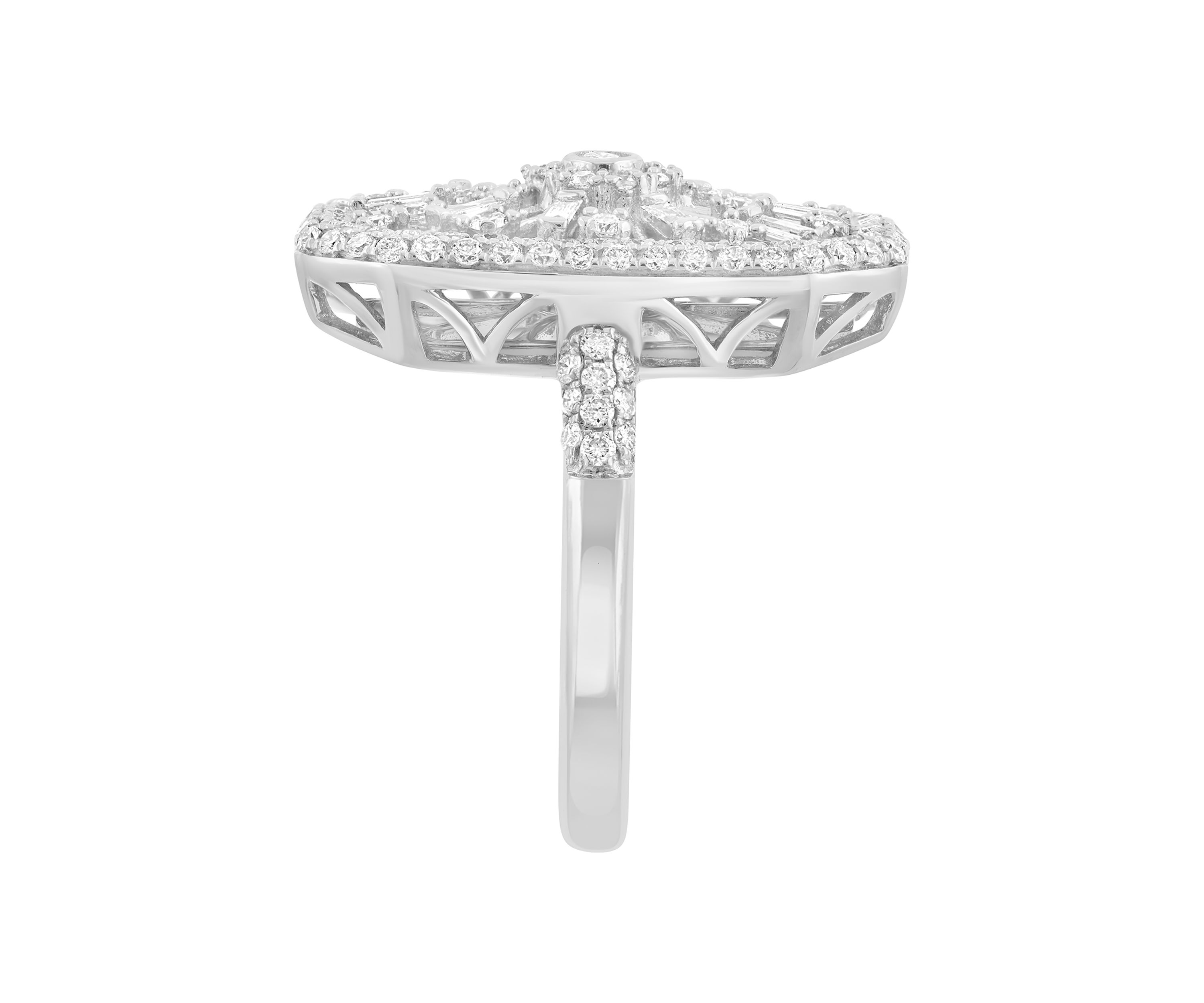 14K White Gold Diamond Ring