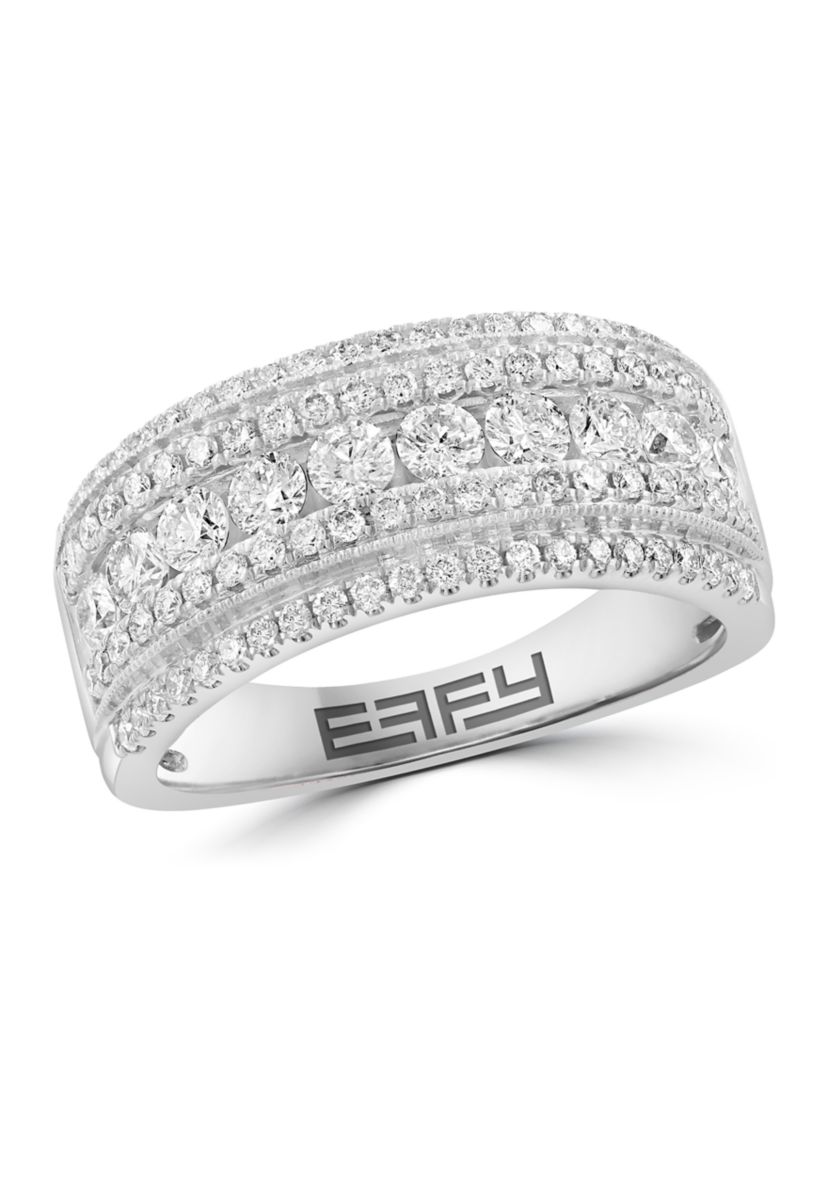 14K White Gold Diamond Ring 