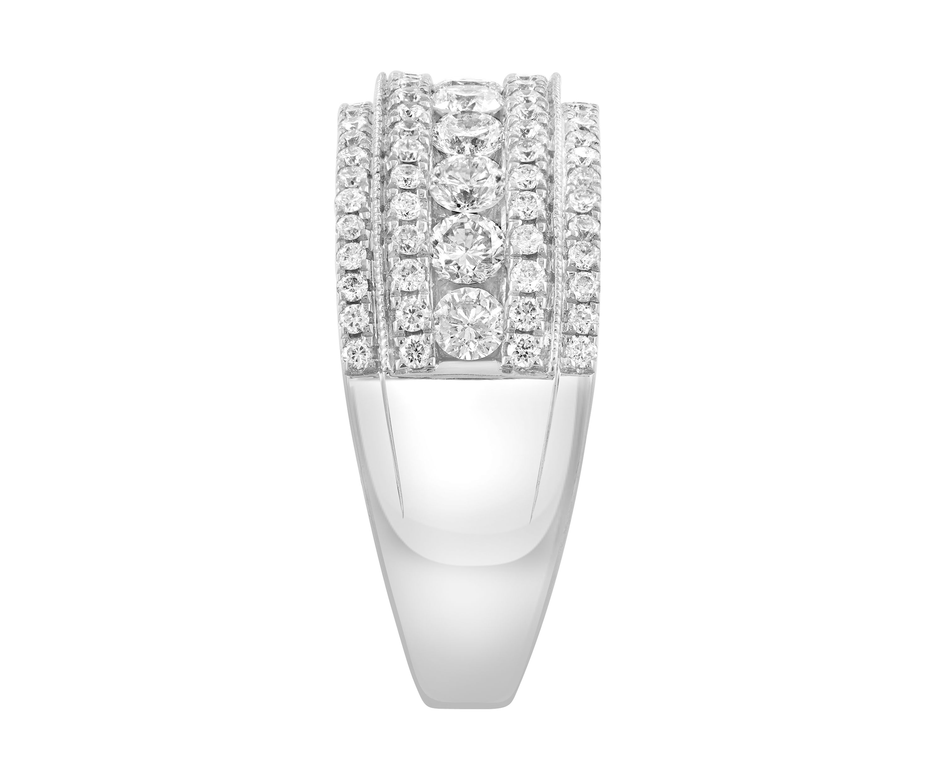 14K White Gold Diamond Ring 