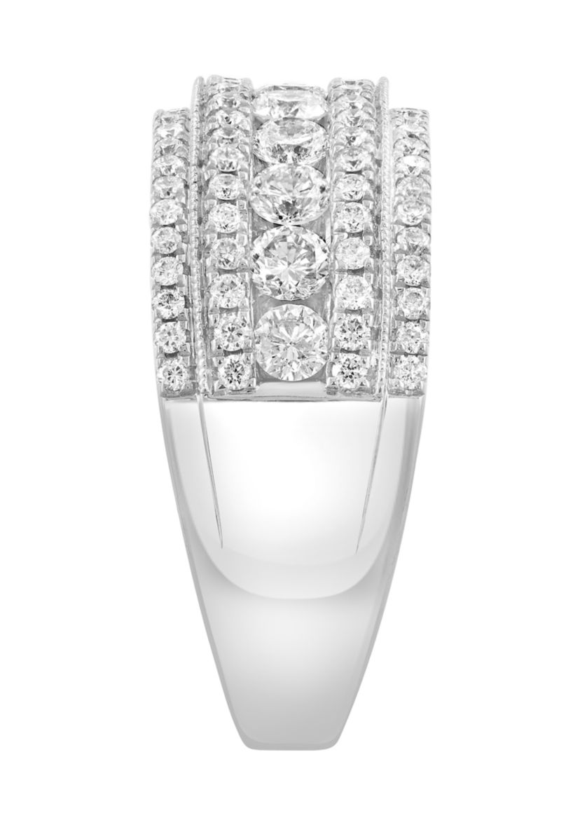 14K White Gold Diamond Ring 