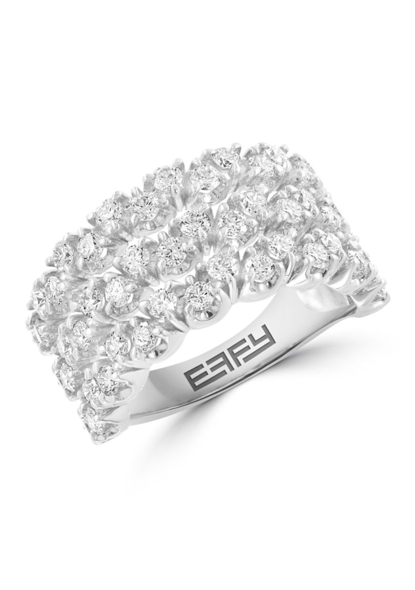 14K White Gold Diamond Ring 