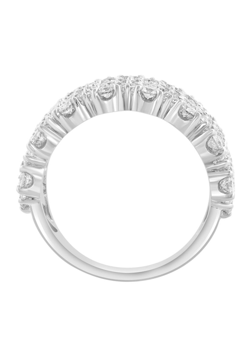 14K White Gold Diamond Ring 