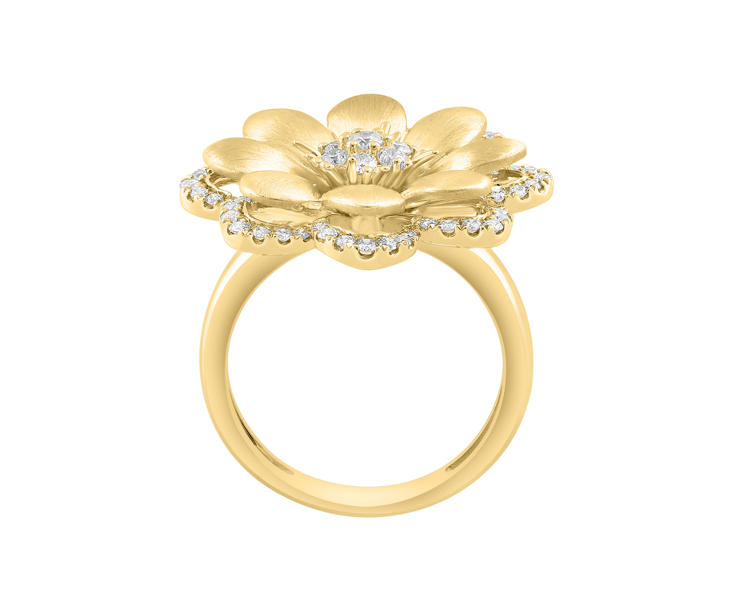  14K Yellow Gold Diamond Ring