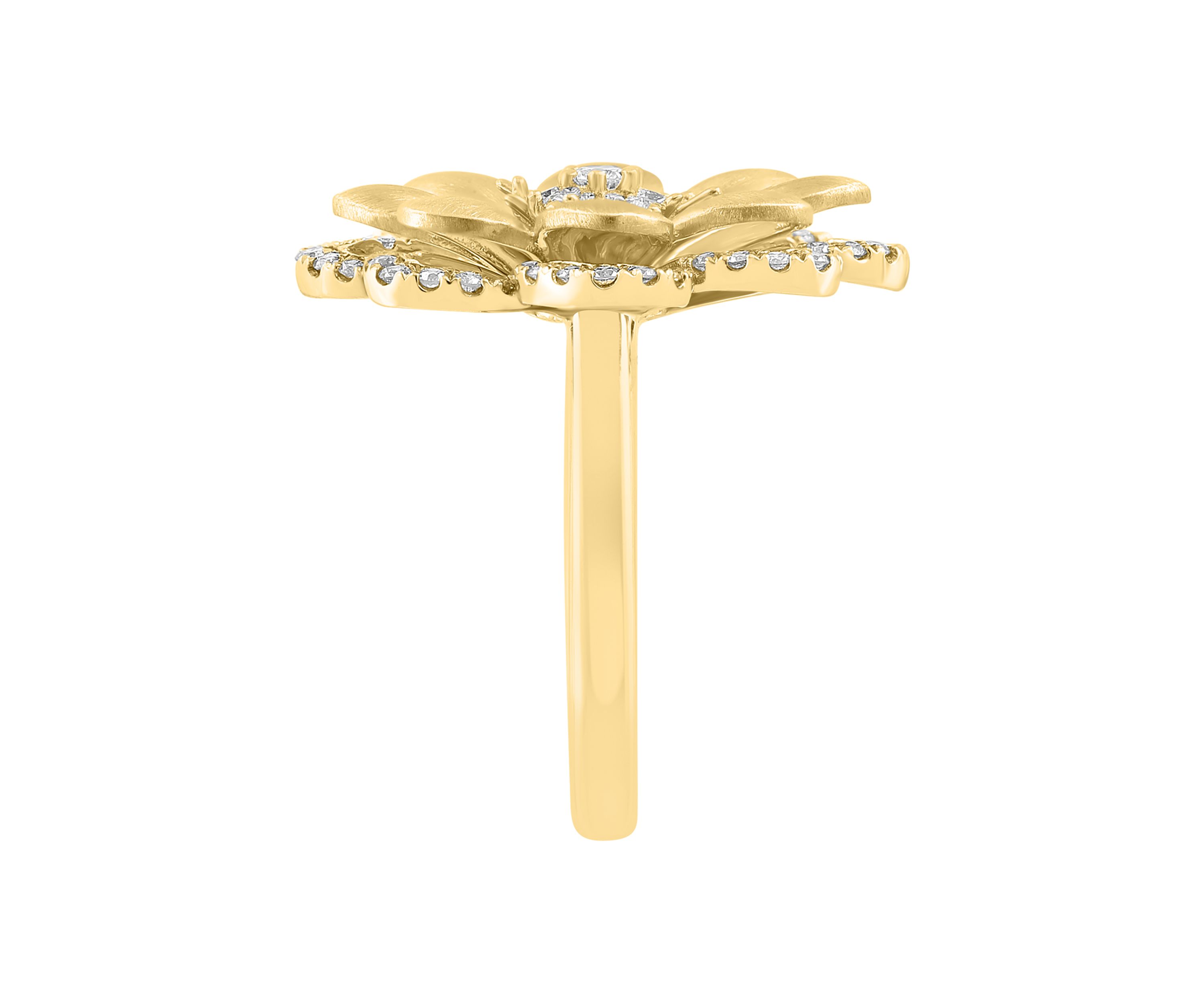  14K Yellow Gold Diamond Ring