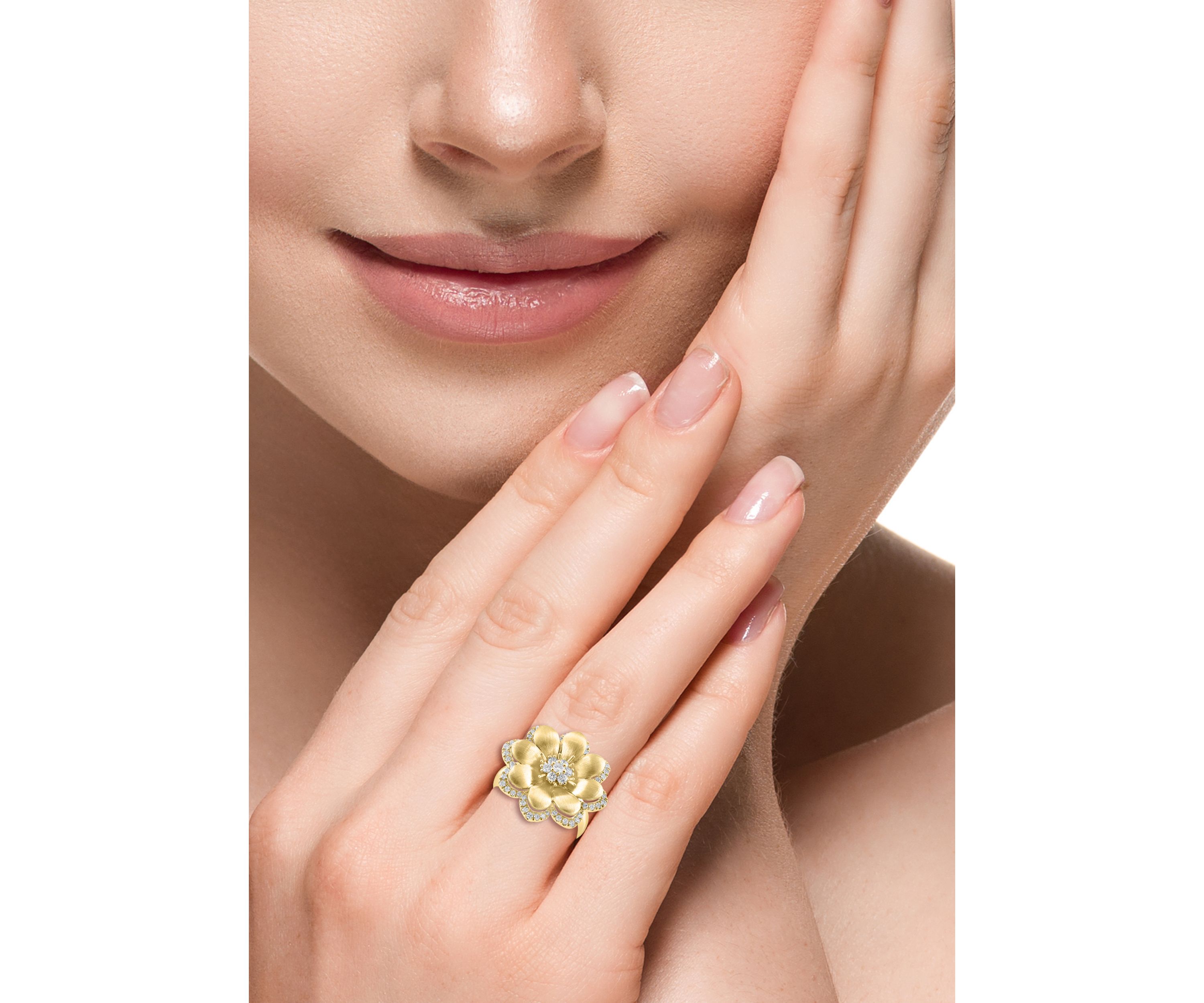  14K Yellow Gold Diamond Ring