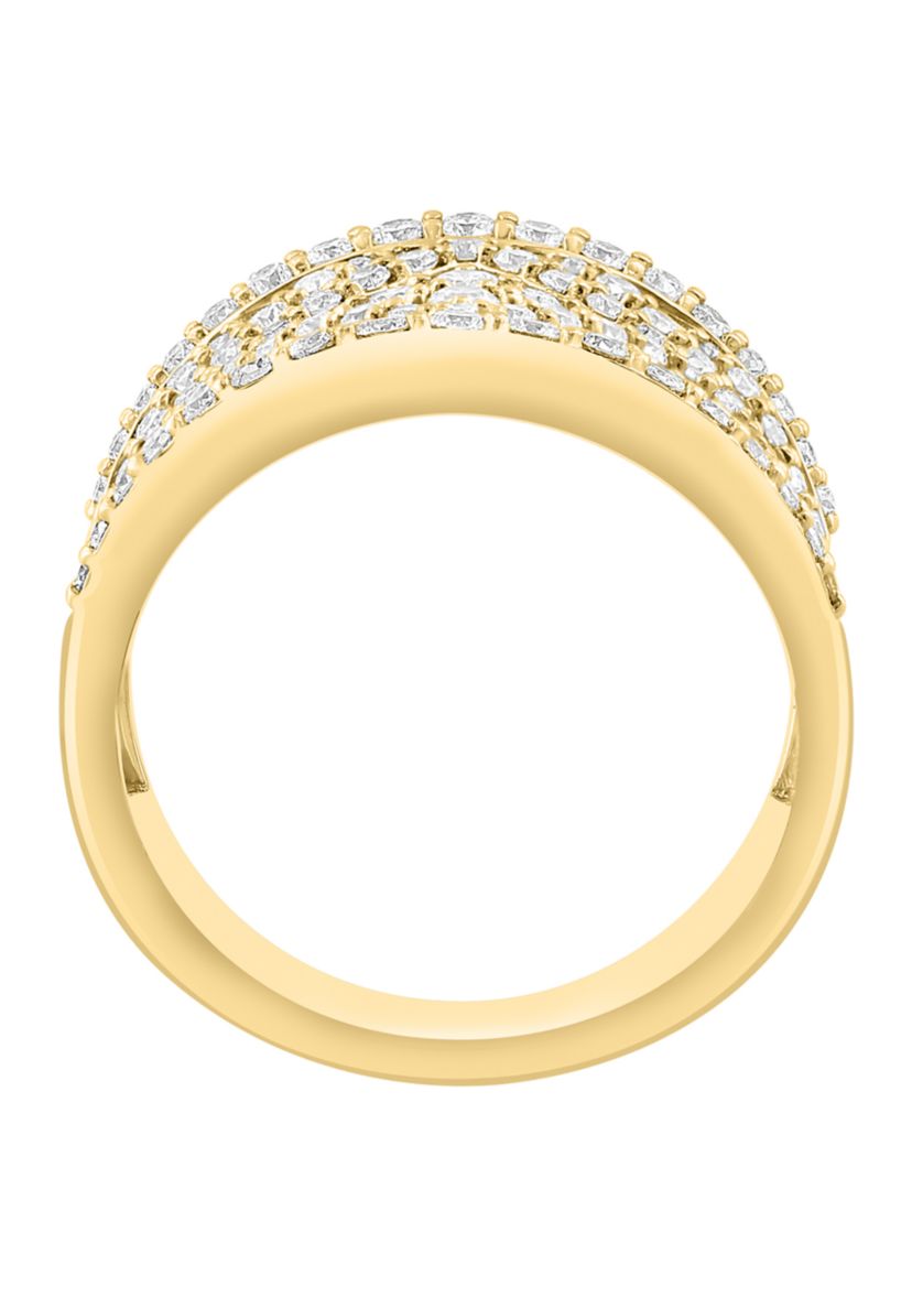  14K Yellow Gold Diamond Ring