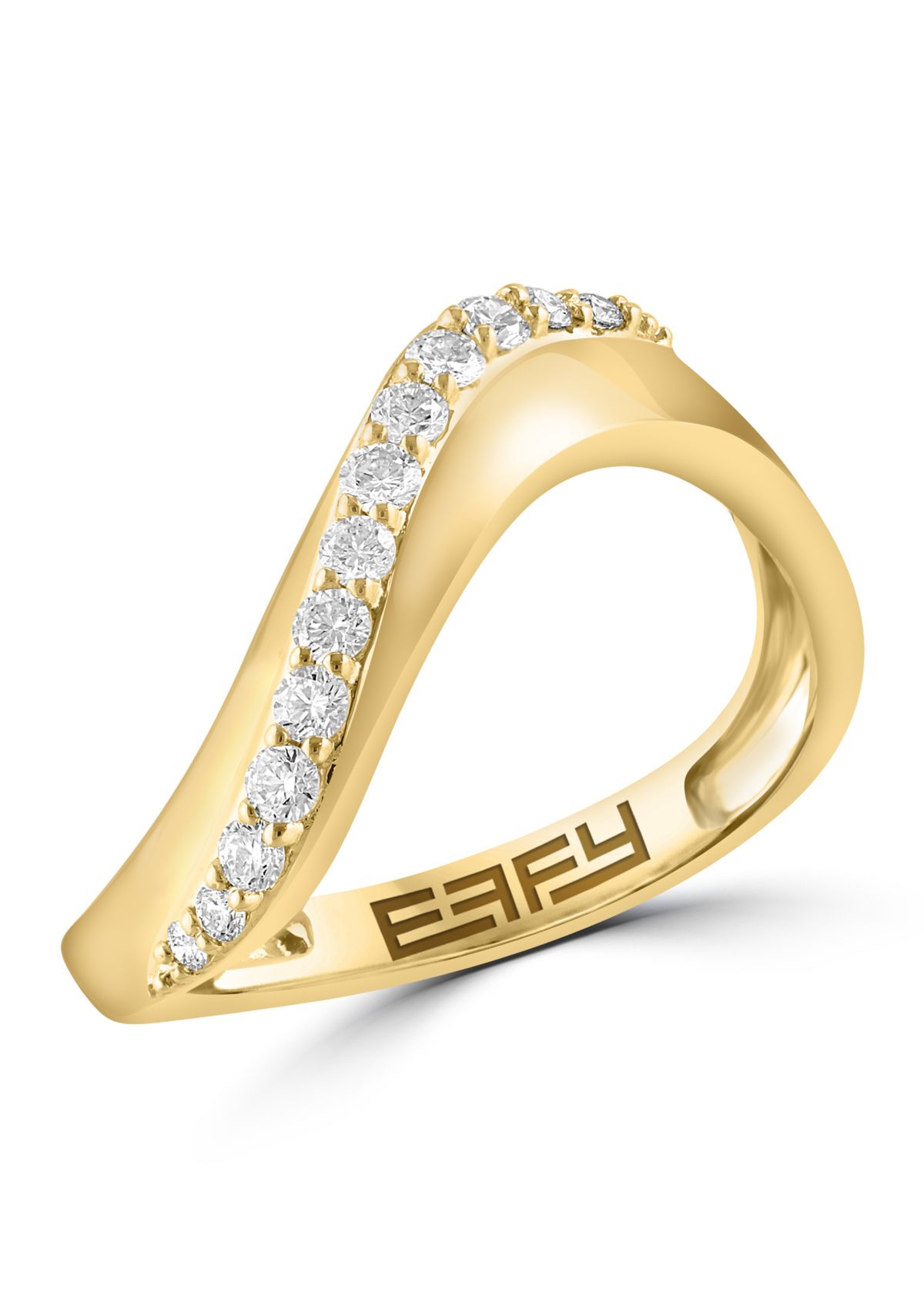  14K Yellow Gold Diamond Ring 