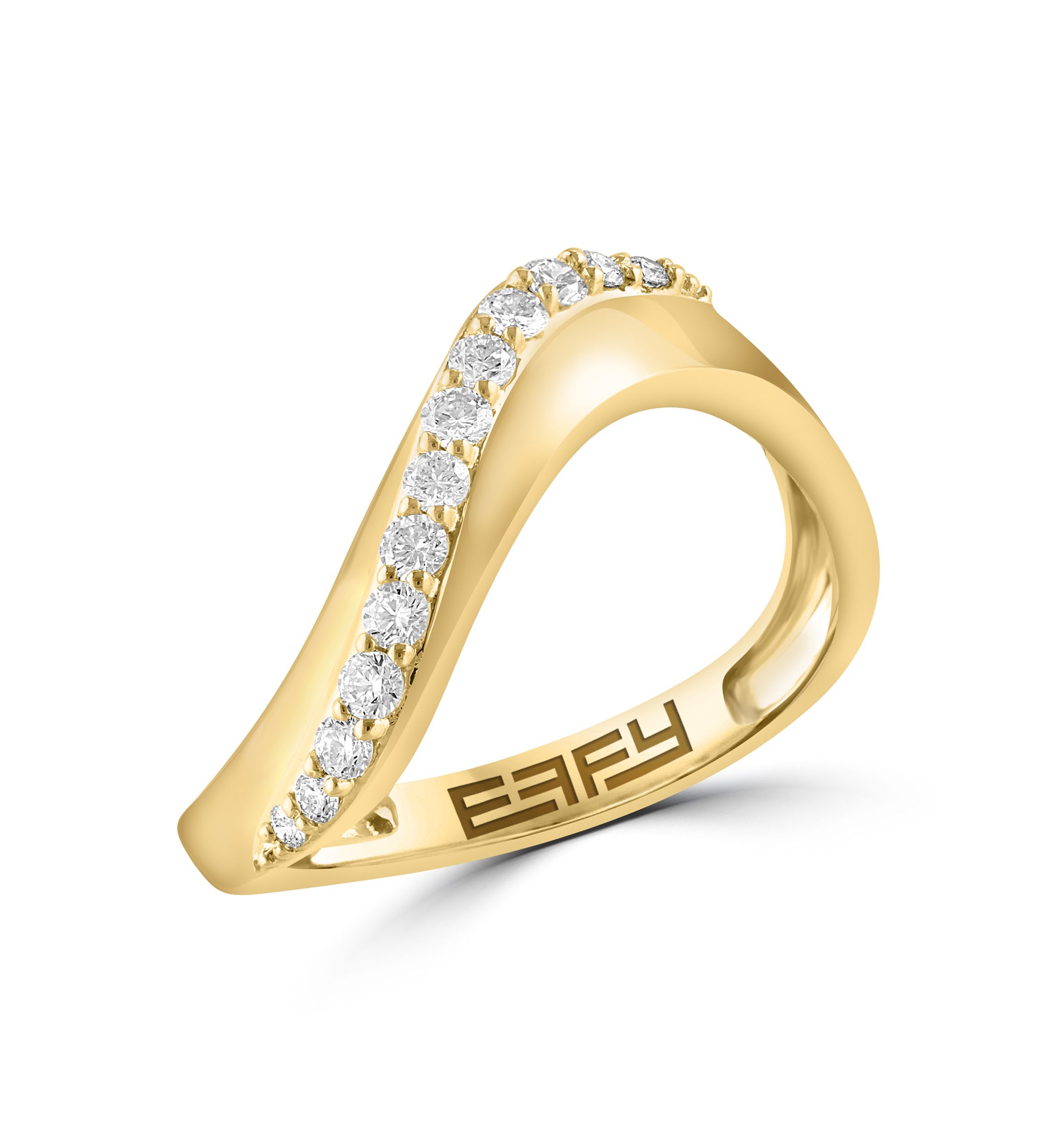  14K Yellow Gold Diamond Ring 