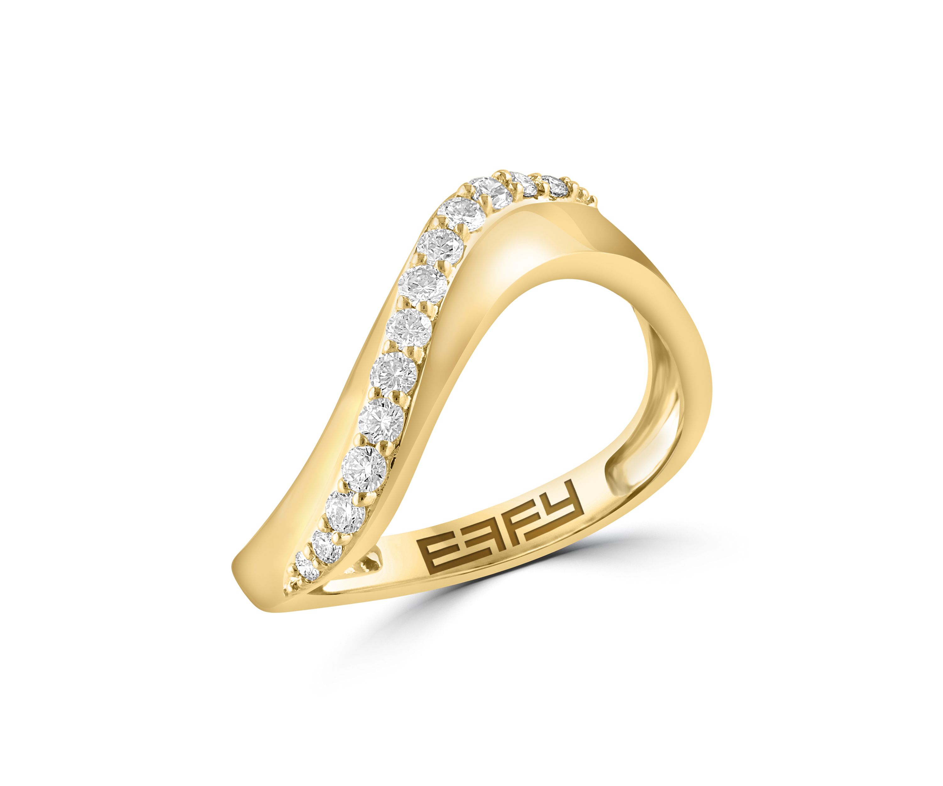  14K Yellow Gold Diamond Ring 
