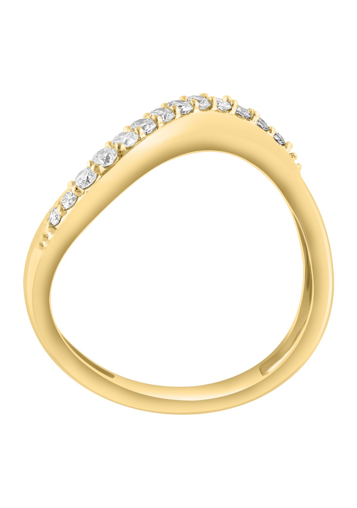  14K Yellow Gold Diamond Ring 